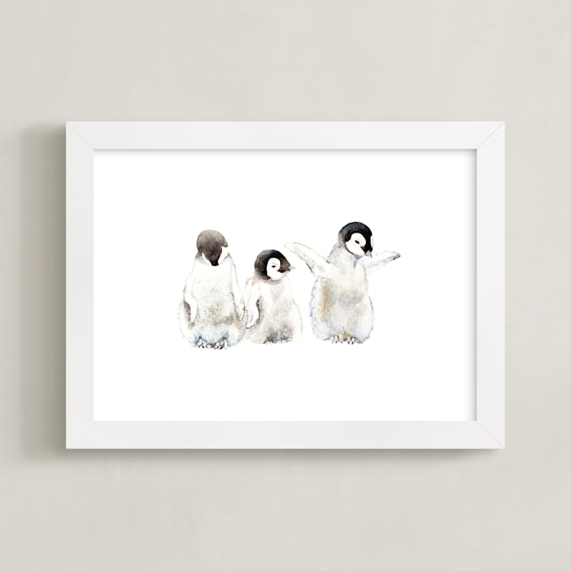 Watercolor Baby Penguins