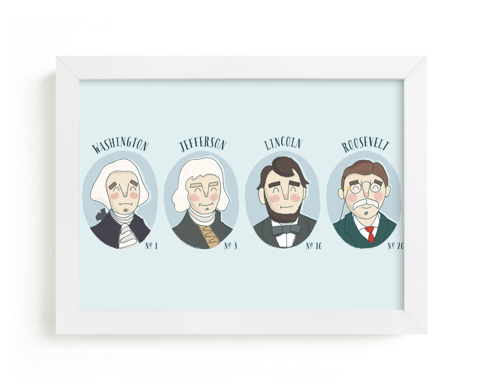 "Positively Presidential" - Art Print by Lorent and Leif in beautiful frame options and a variety of sizes.