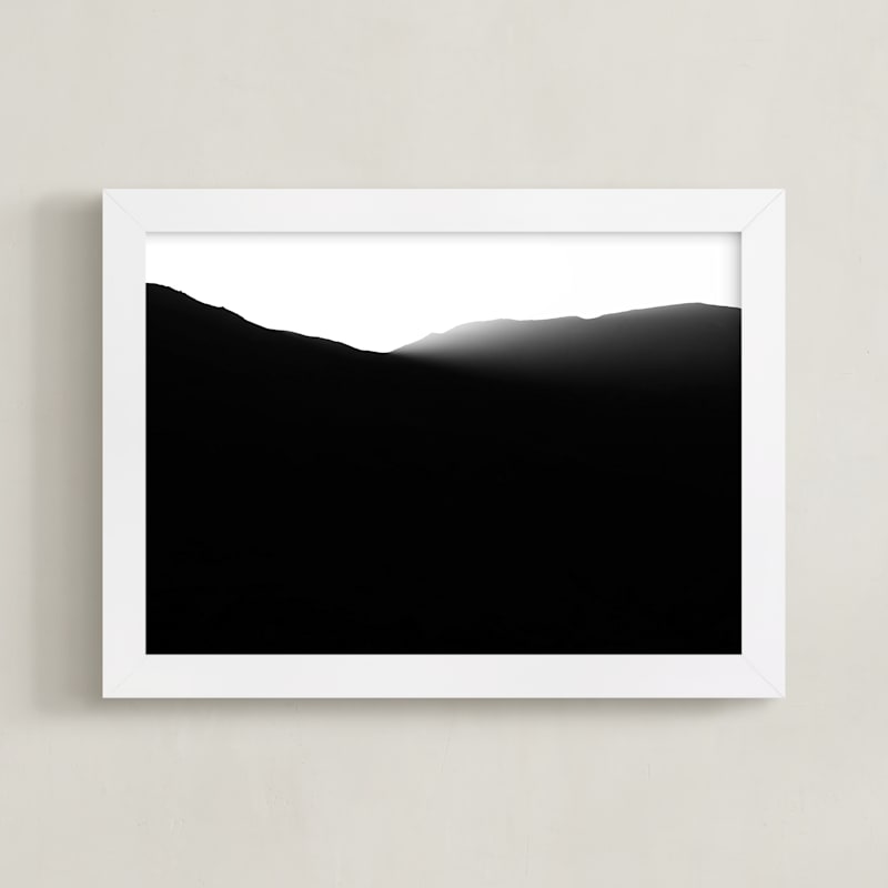 "Mountains of Eilat #6" - Art Print in Ray of Light by Tal Paz-Fridman - Framed