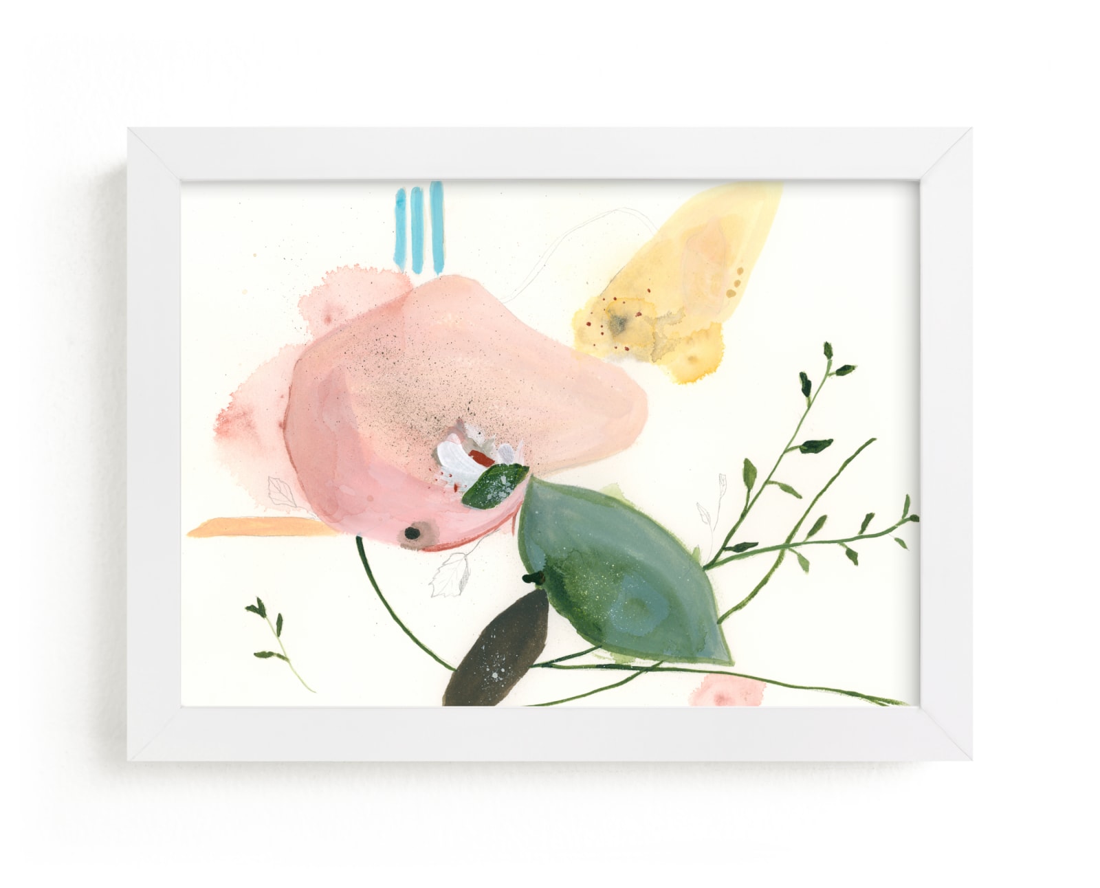 "Flora Study No. 1" by Sarah McInroe in beautiful frame options and a variety of sizes.