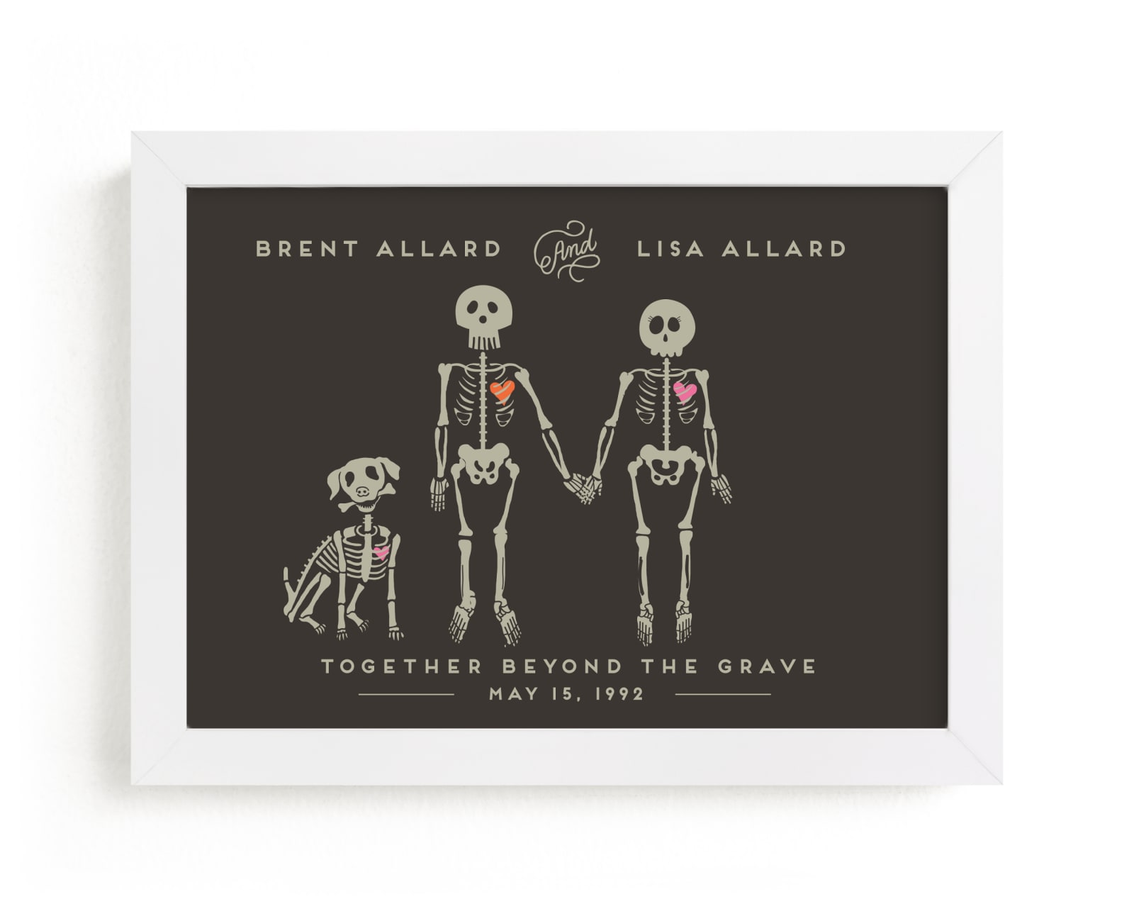 "Lisa Until Death" by Katie Zimpel in beautiful frame options and a variety of sizes.