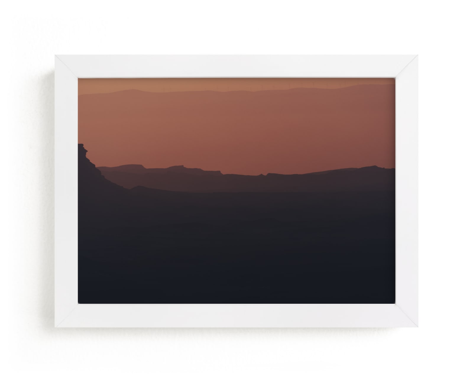 "Sunrise over Ramon crater #8" by Tal Paz-Fridman in beautiful frame options and a variety of sizes.
