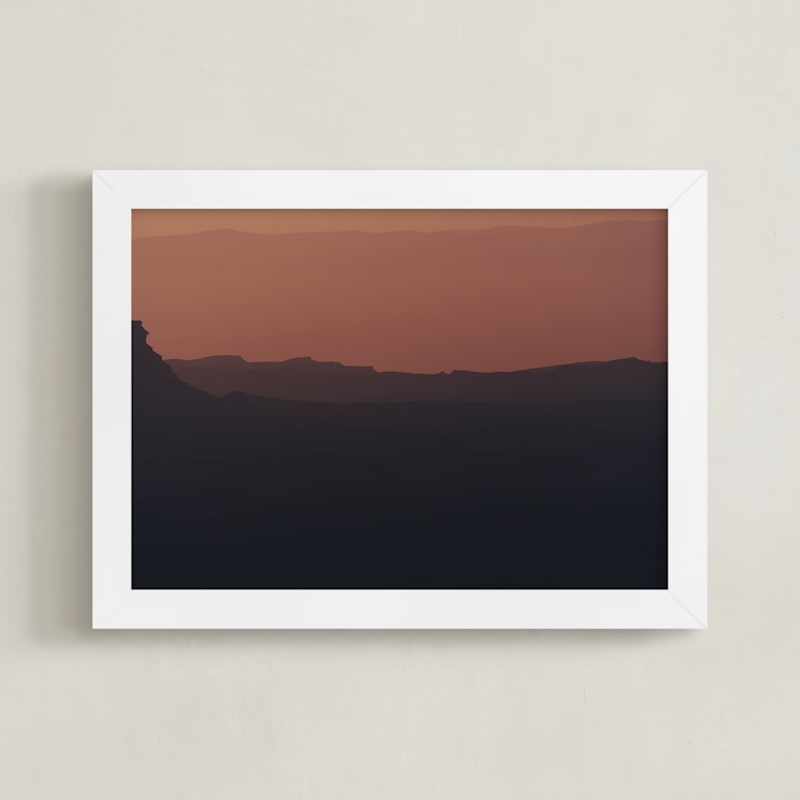 "Sunrise over Ramon crater #8" by Tal Paz-Fridman in beautiful frame options and a variety of sizes.