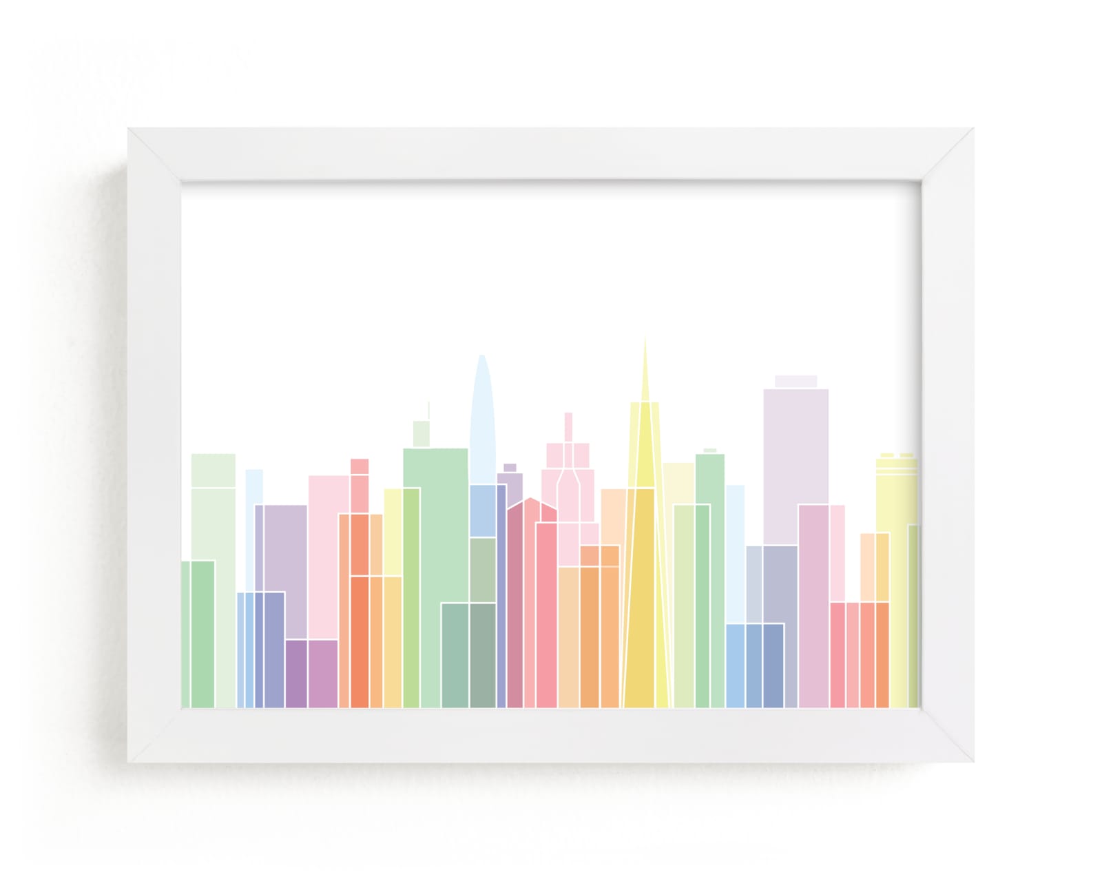 "San Francisco Sky Lines" by Jessie Steury in beautiful frame options and a variety of sizes.