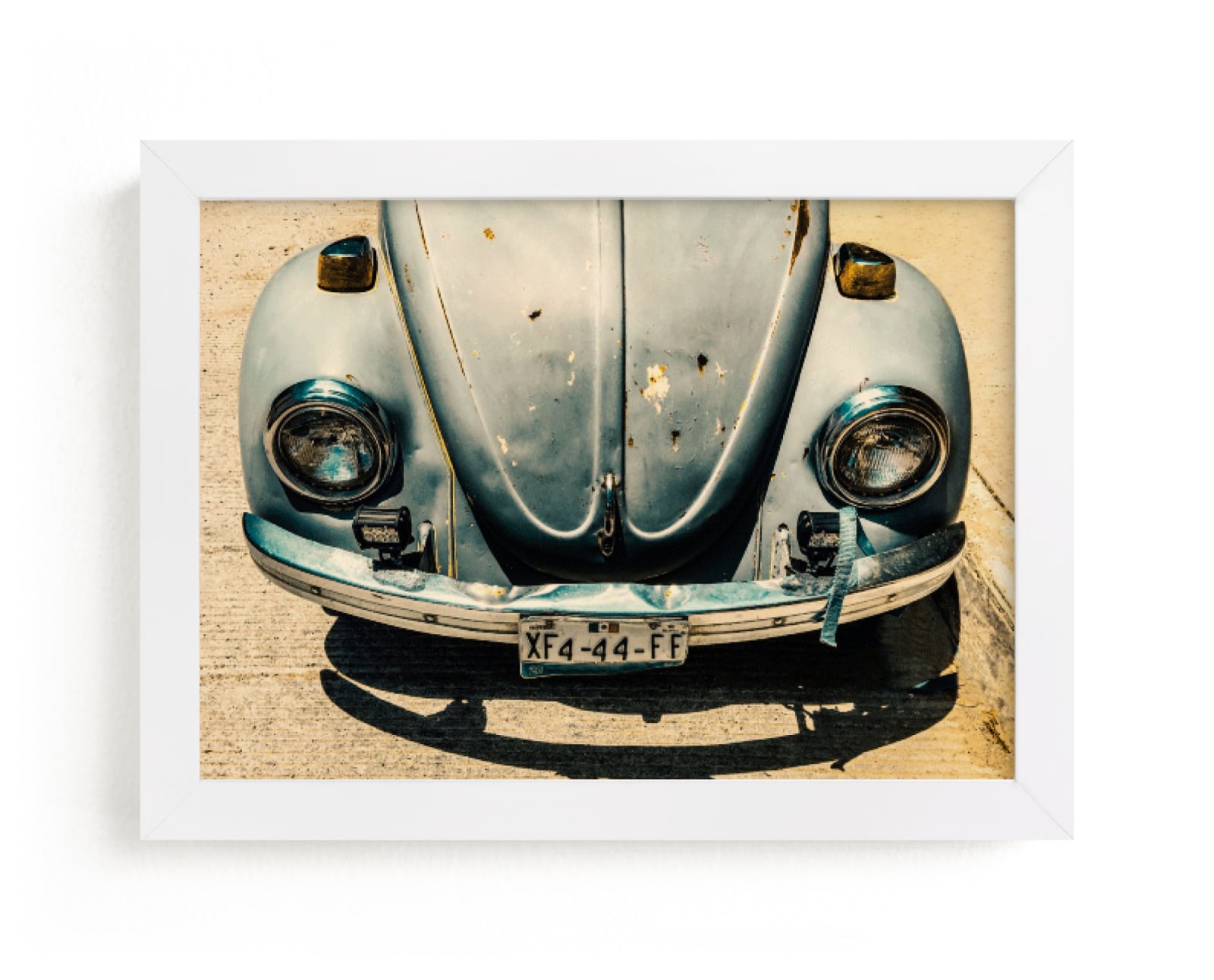 "Old little VW" by Mely D Lozano in beautiful frame options and a variety of sizes.