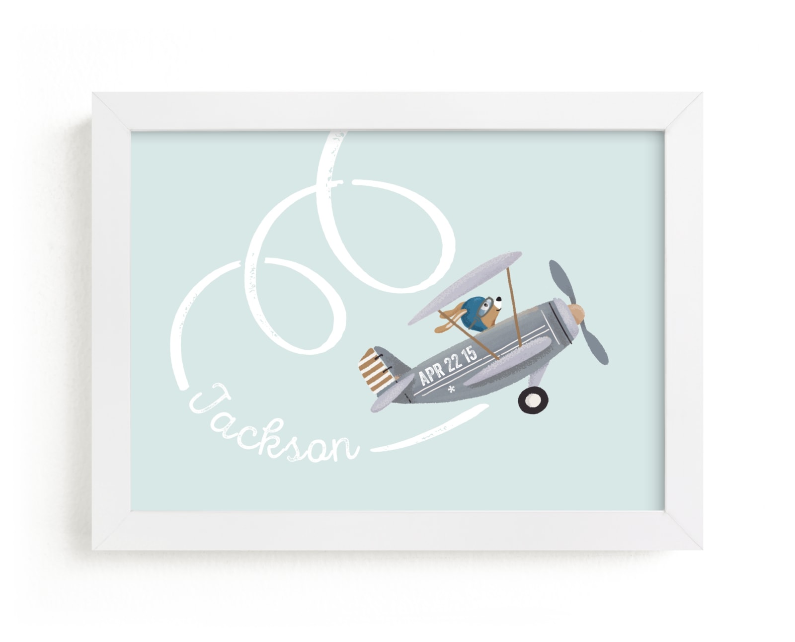 "aerobatics" - Nursery Custom Art Print by Leia Matt in beautiful frame options and a variety of sizes.