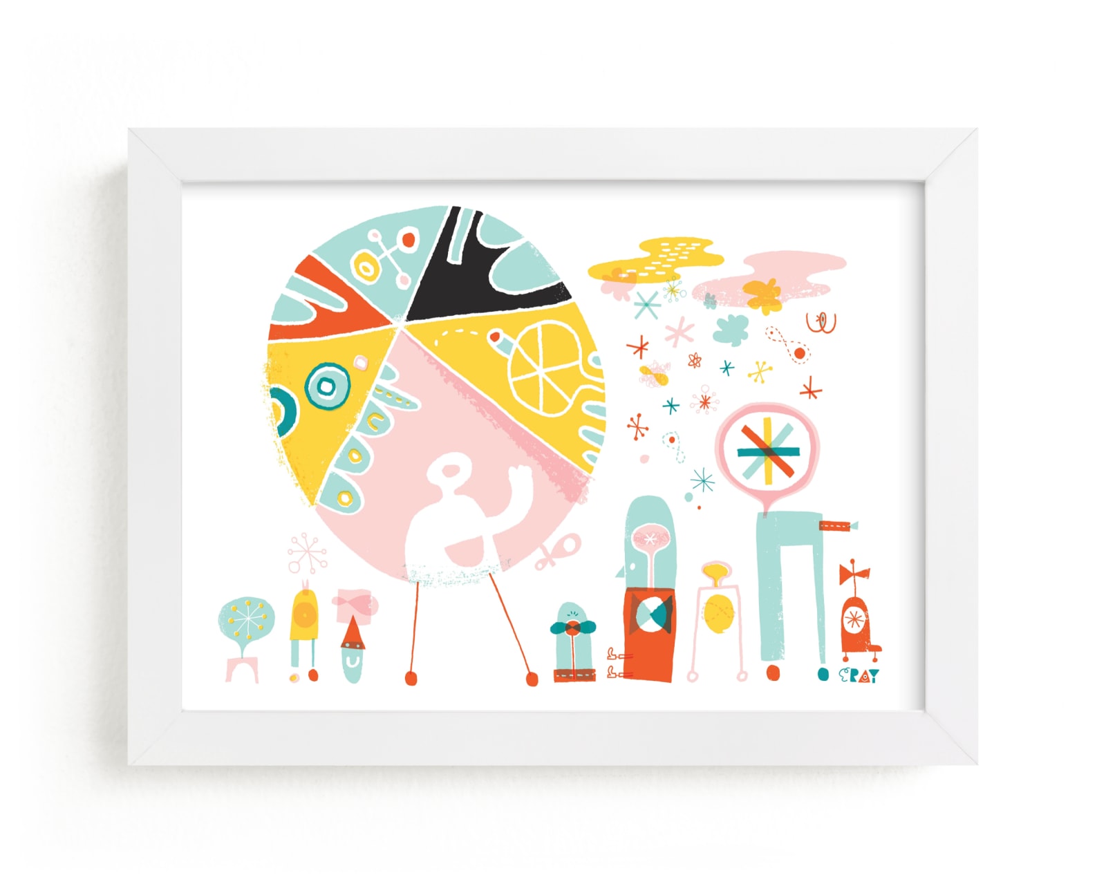 "Globetrotters" - Limited Edition Art Print by ERAY in beautiful frame options and a variety of sizes.