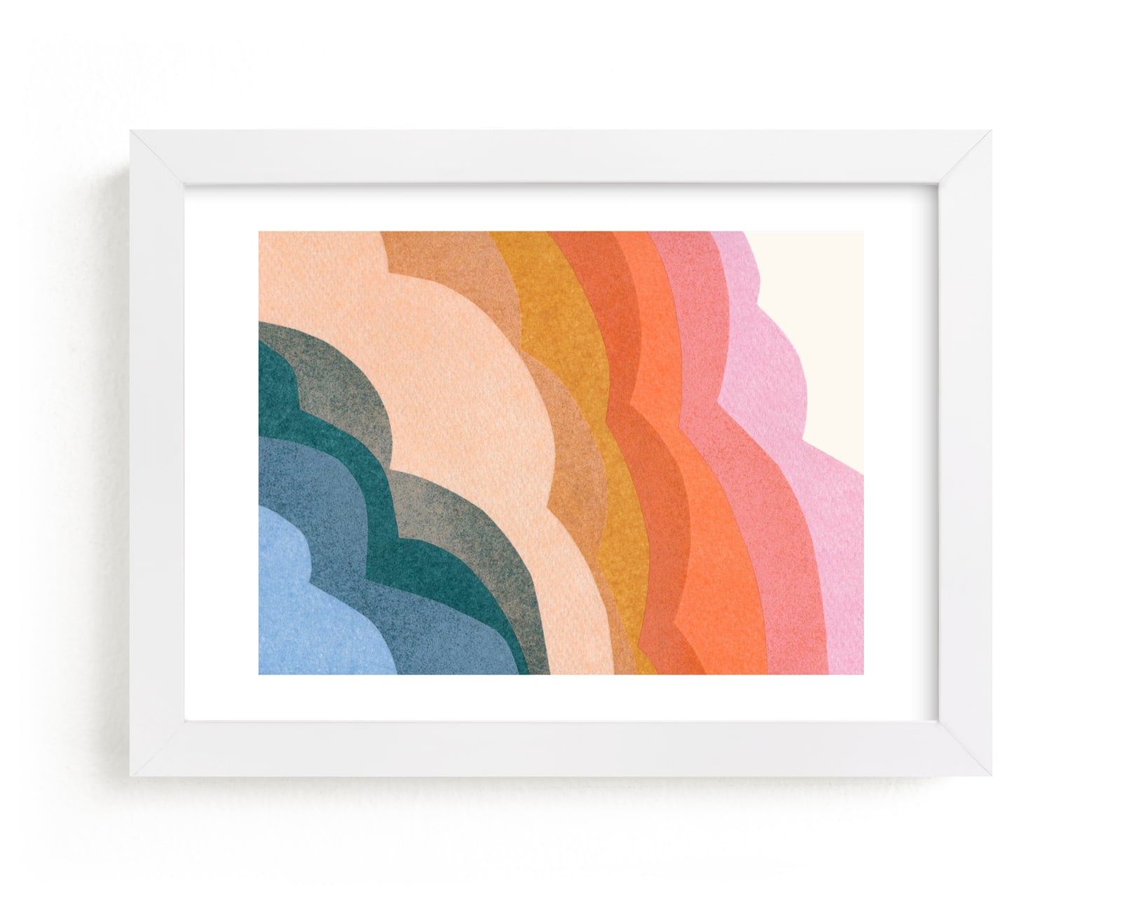 "rainbow clouds" - Limited Edition Art Print by Carrie Moradi in beautiful frame options and a variety of sizes.