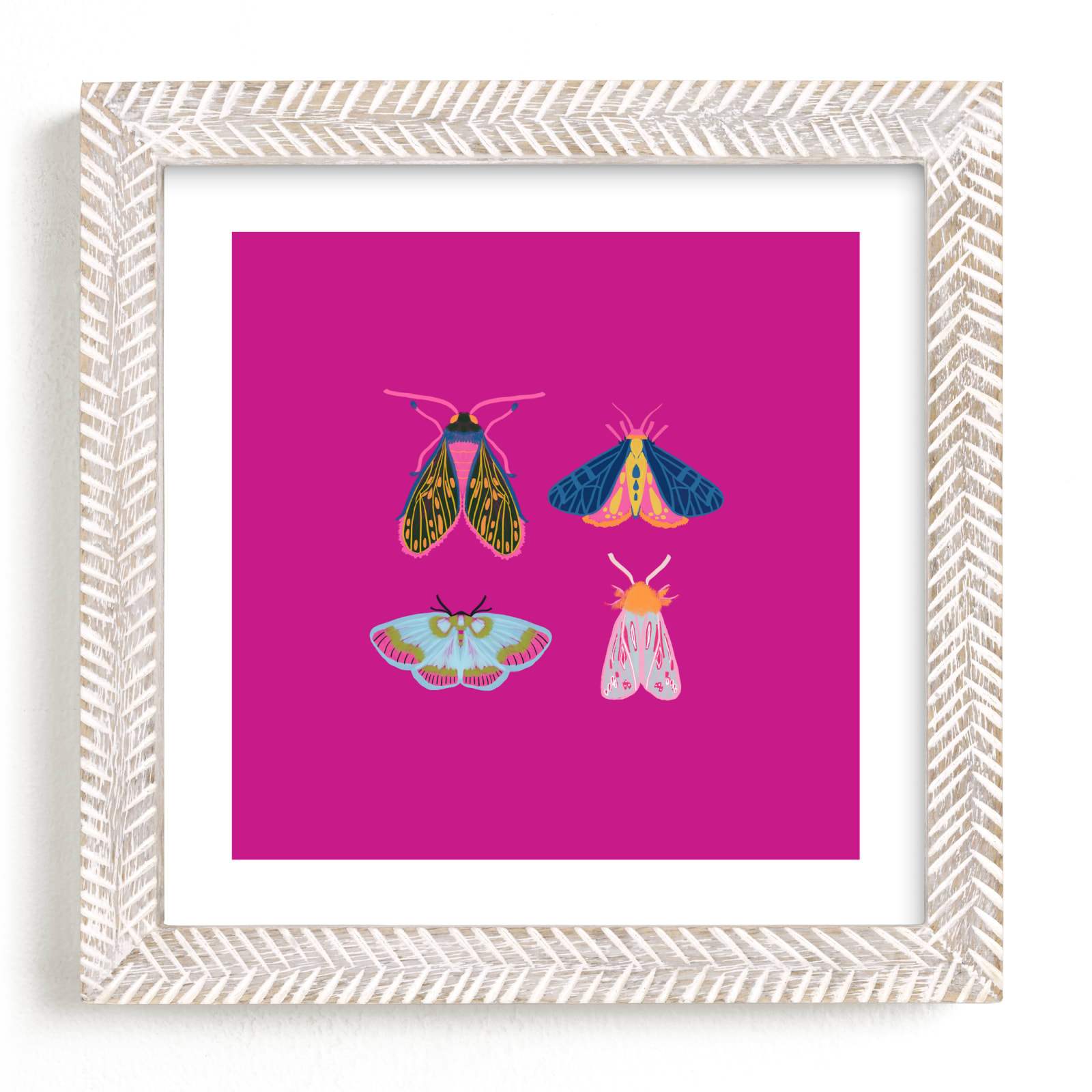 "Boho Bugs" - Limited Edition Art Print by Britt Mills in beautiful frame options and a variety of sizes.