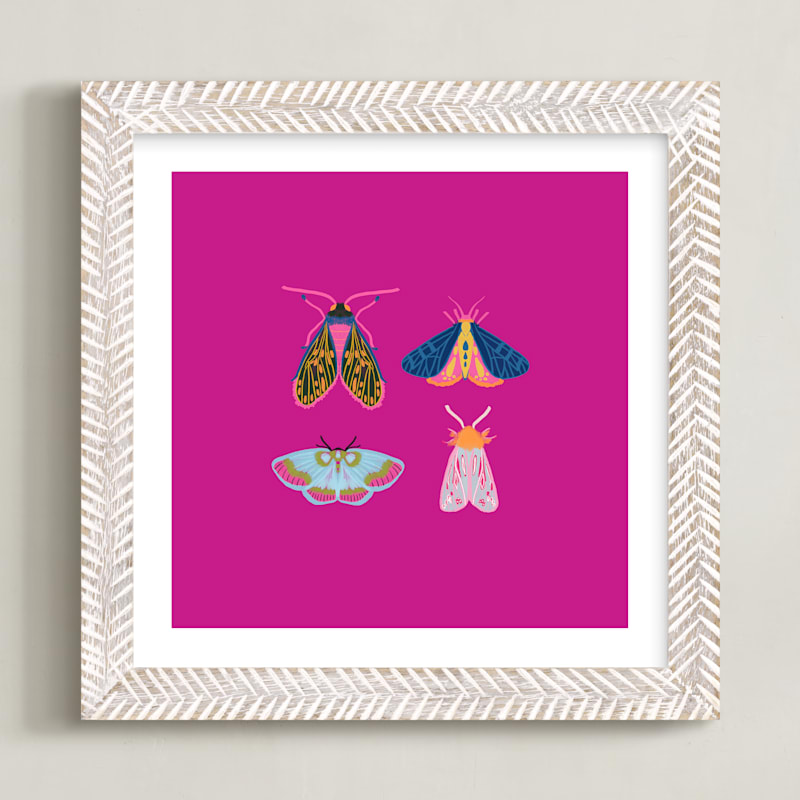 "Boho Bugs" - Limited Edition Art Print by Britt Mills in beautiful frame options and a variety of sizes.