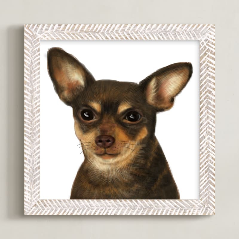 "Chihuahua" - Art Print by iamtanya in beautiful frame options and a variety of sizes.