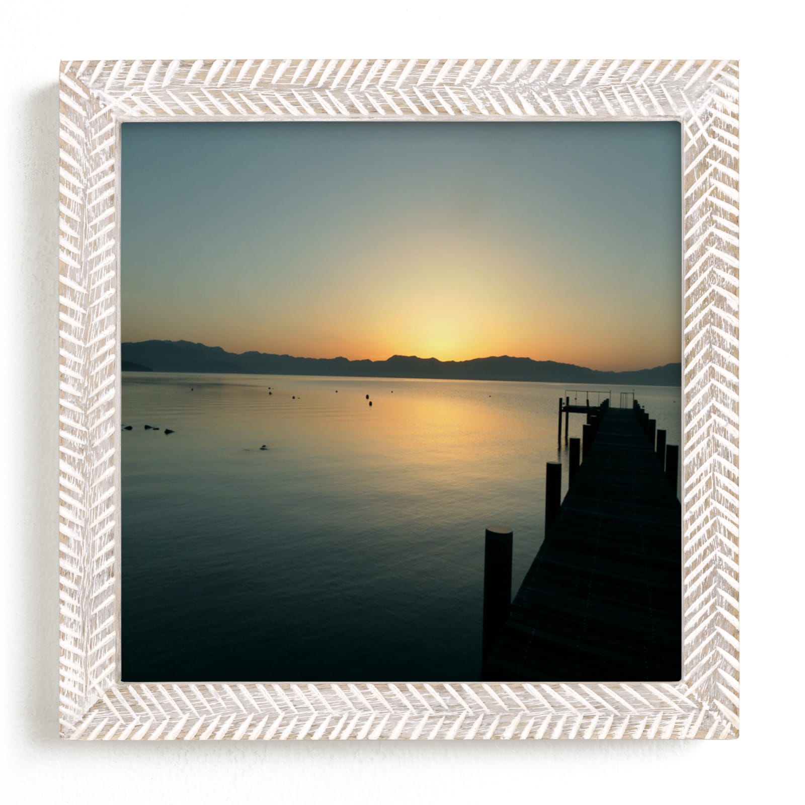 "Lake Tahoe Series" - Art Print by Neeta Sawhney in beautiful frame options and a variety of sizes.