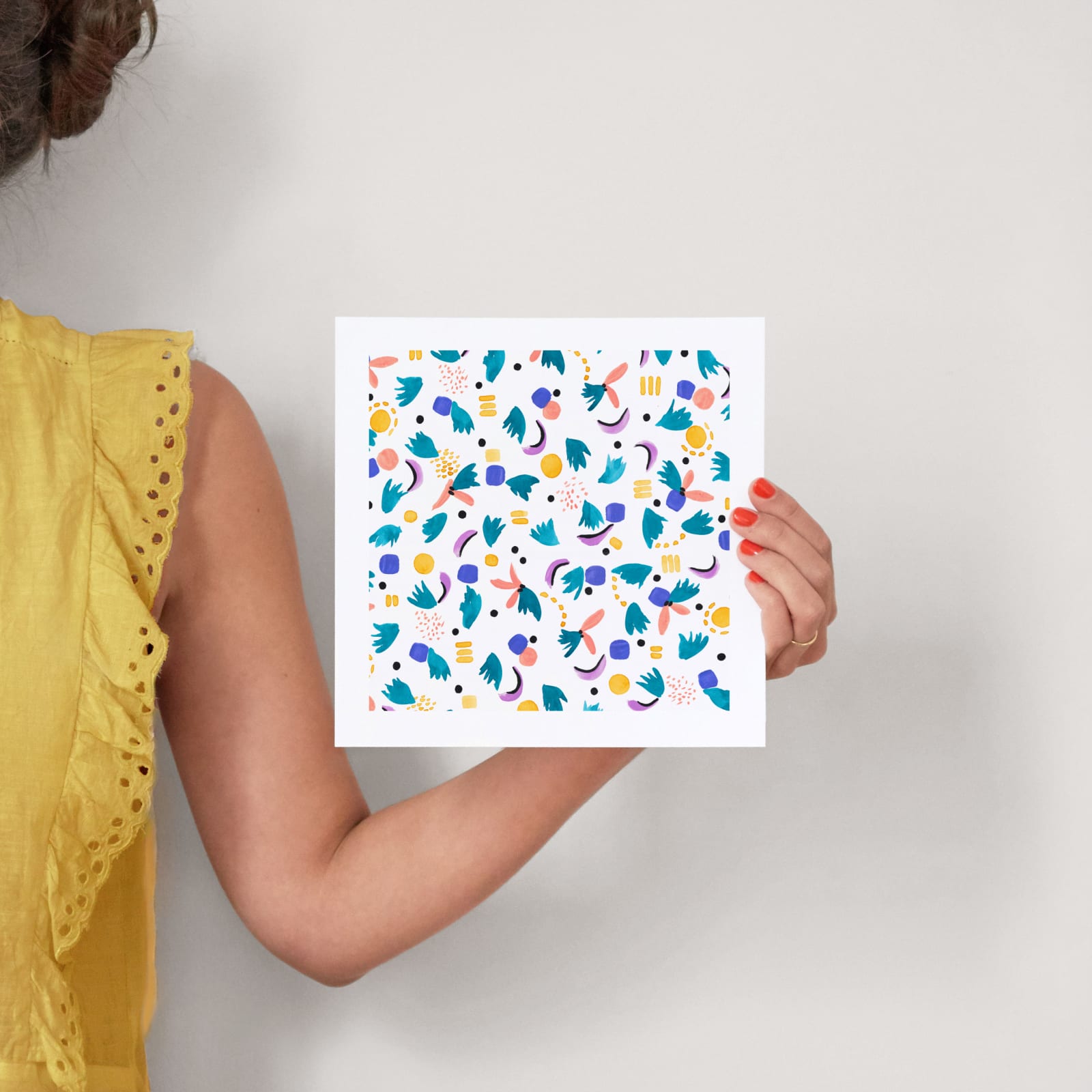 Geometric plants Wall Art Prints by FERNANDA MARTINEZ Minted