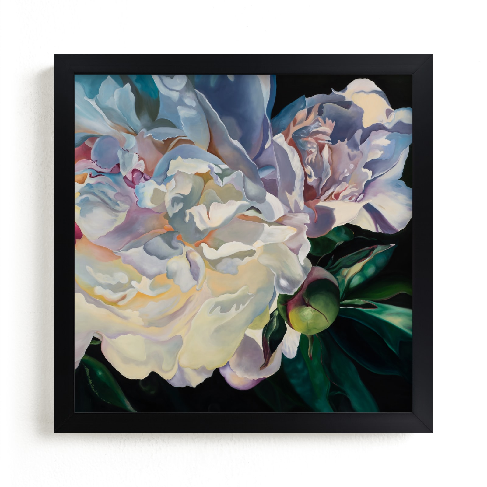 "Peony at Spring Sunset" - Limited Edition Art Print by Mandy Trimble Leonard in beautiful frame options and a variety of sizes.