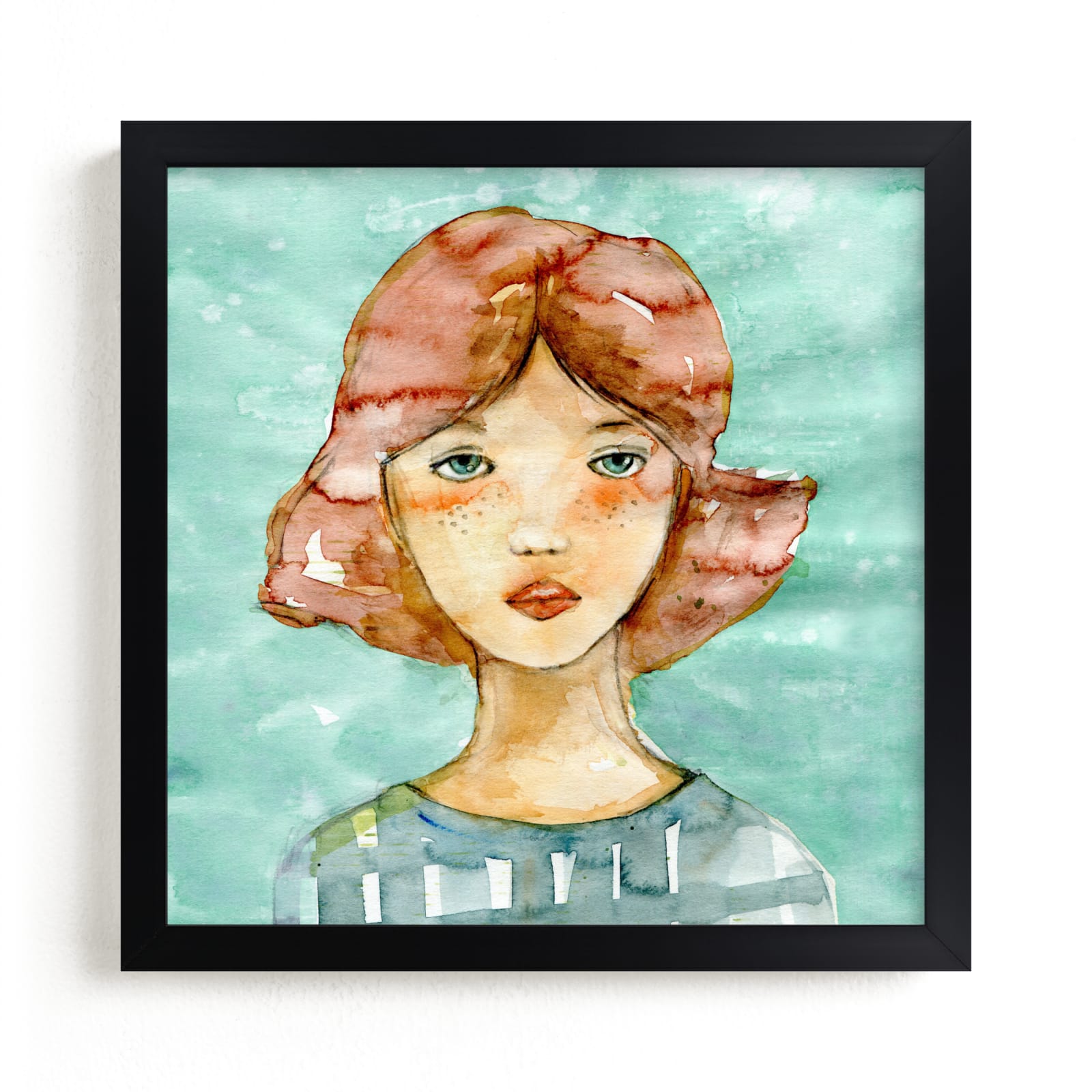 "While I wait" - Limited Edition Art Print by Lulaloo in beautiful frame options and a variety of sizes.