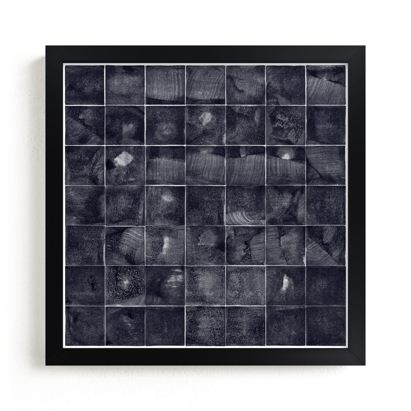 "Relief Print Squares" - Limited Edition Art Print by Kathy Van Torne in beautiful frame options and a variety of sizes.