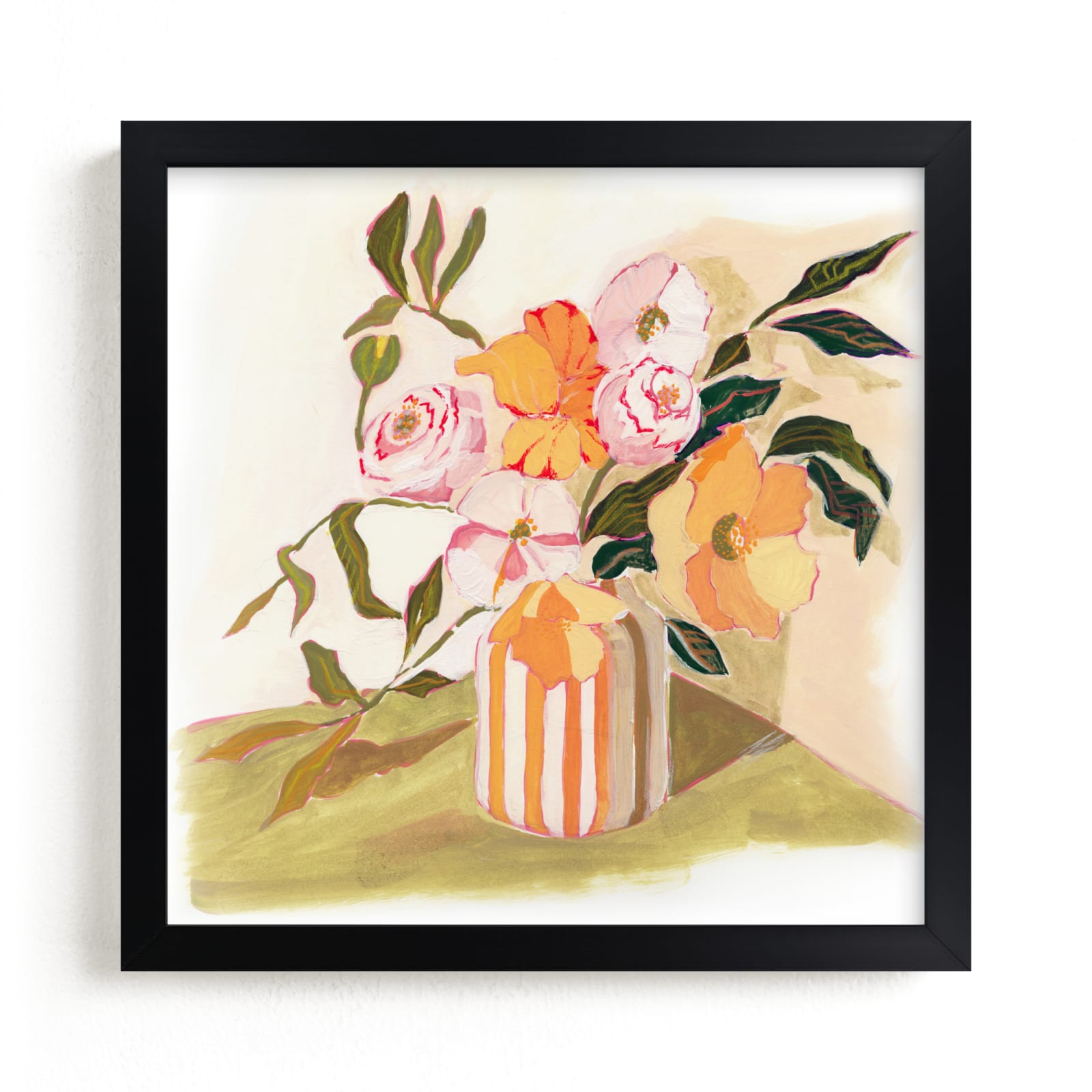 "Garden Flowers" - Limited Edition Art Print by Lucrecia Caporale in beautiful frame options and a variety of sizes.
