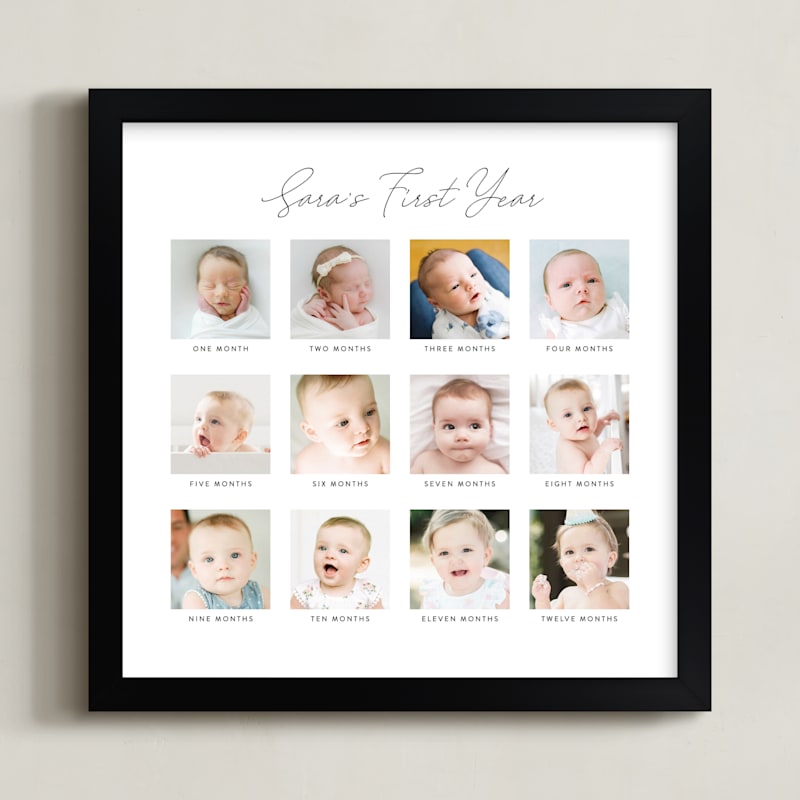 Baby one year photo frame best sale