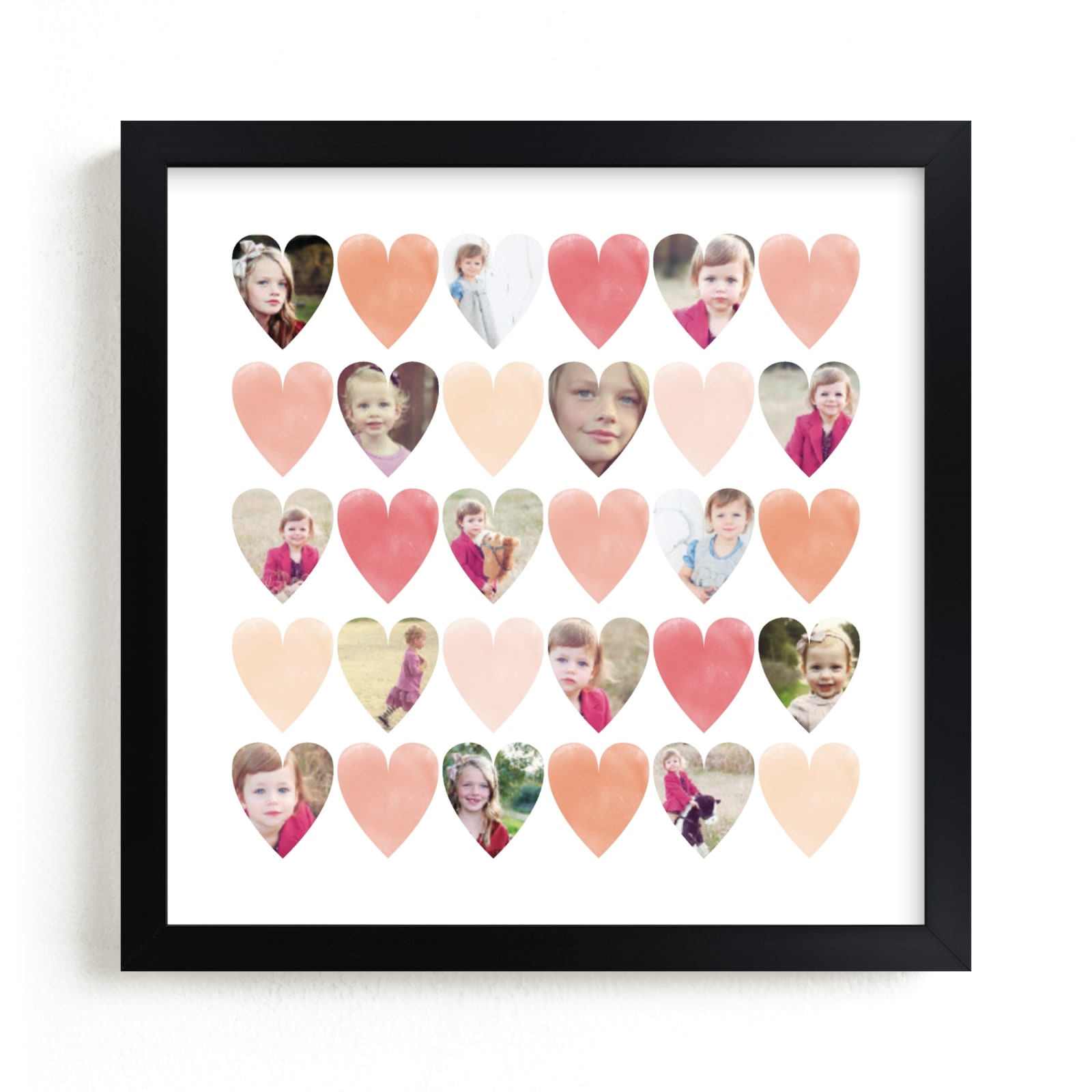 "Watercolor Hearts" - Custom Photo Art by Grace Kreinbrink in beautiful frame options and a variety of sizes.