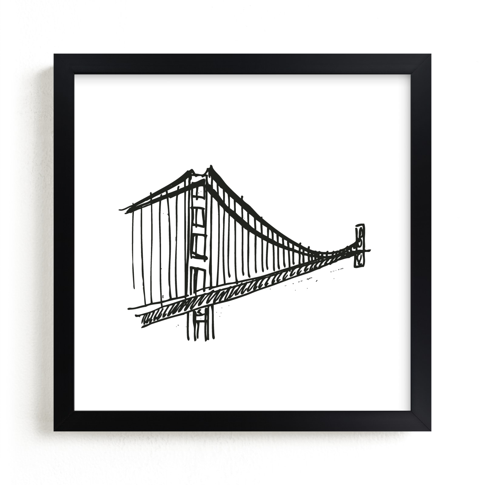 "Gracious Golden Gate Bridge" - Limited Edition Art Print by Phrosne Ras in beautiful frame options and a variety of sizes.