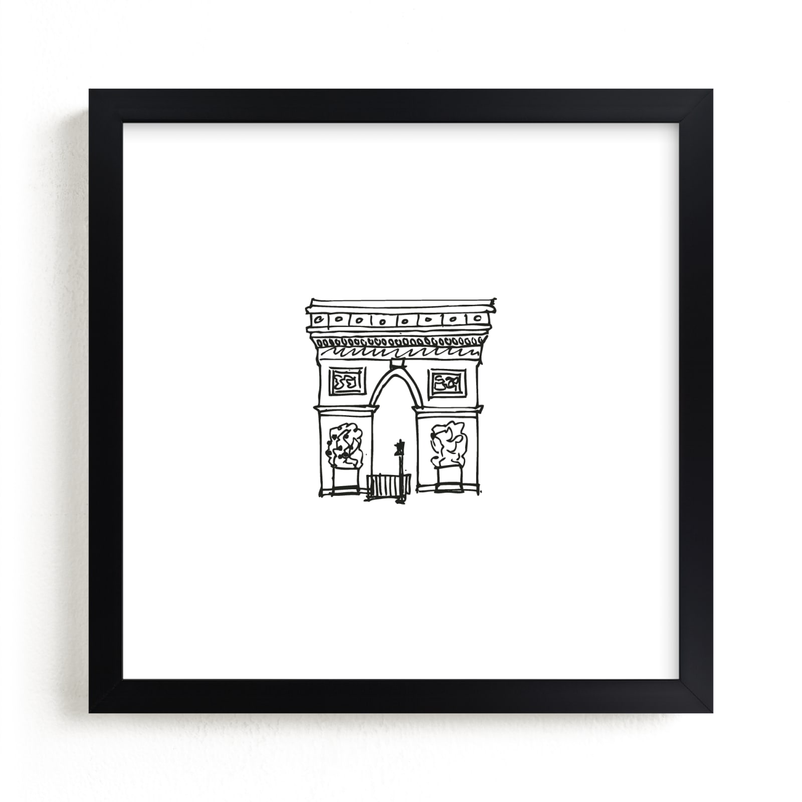 "The Arc de Triomphe Paris" - Limited Edition Art Print by Phrosne Ras in beautiful frame options and a variety of sizes.