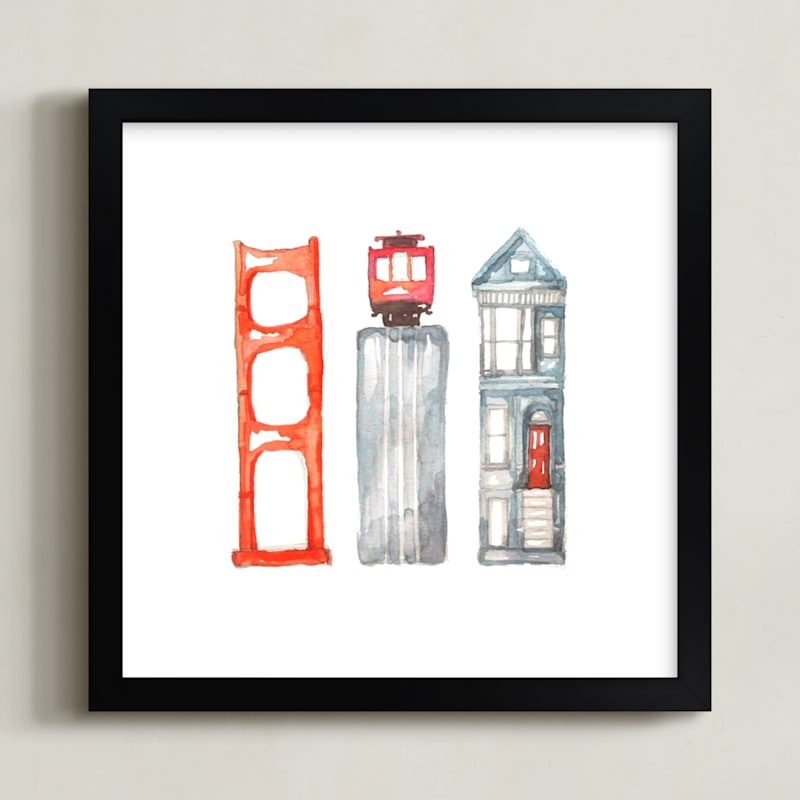 "San Fran Series" - Limited Edition Art Print by Christina Stensberg in beautiful frame options and a variety of sizes.