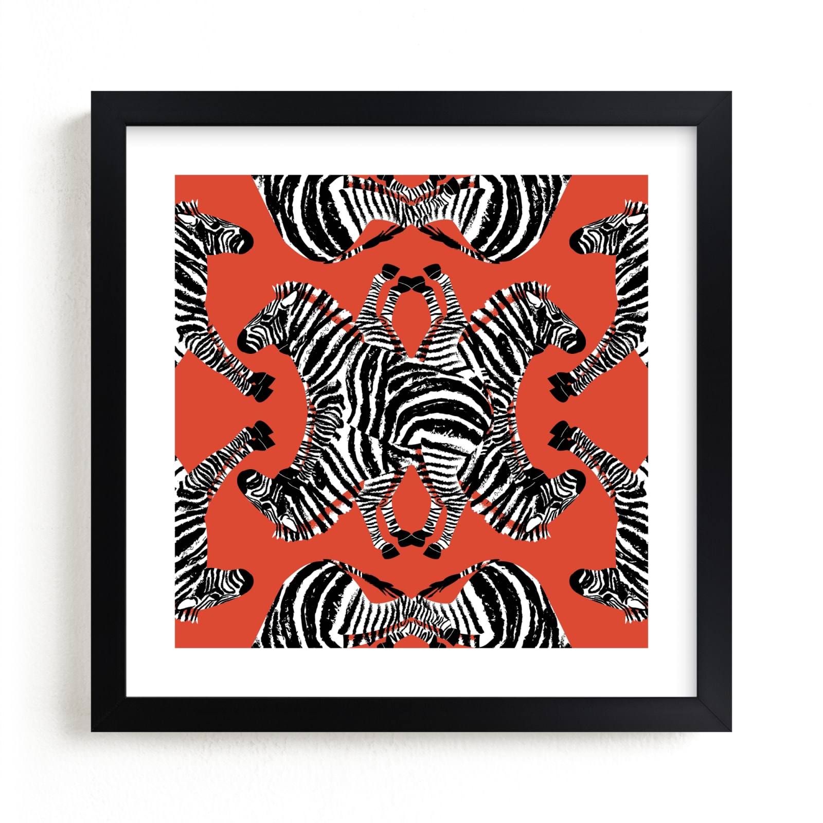 "Zebraba Tile" - Limited Edition Art Print by 2birdstone in beautiful frame options and a variety of sizes.