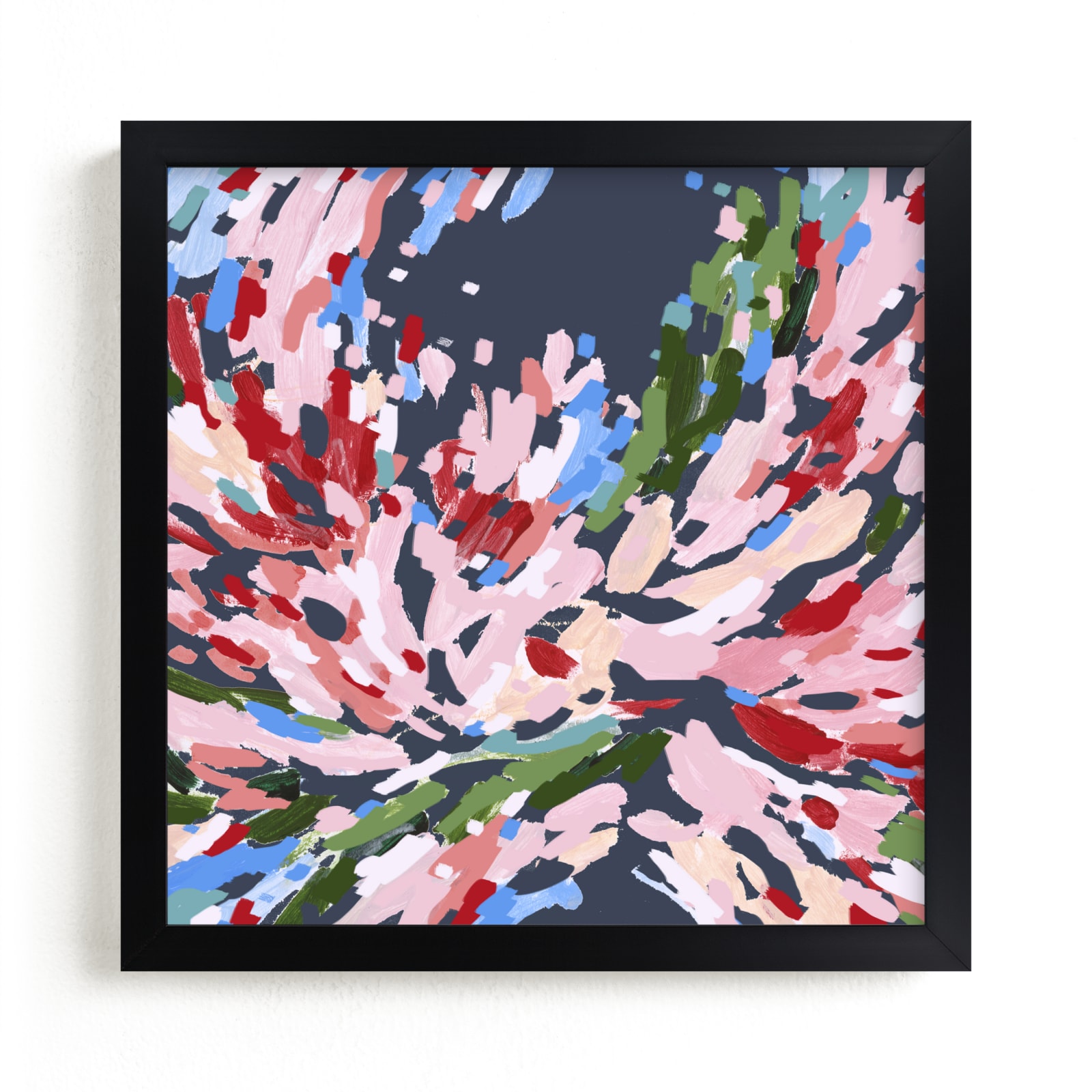 "Red Floral No.2" - Limited Edition Art Print by Katie Craig in beautiful frame options and a variety of sizes.