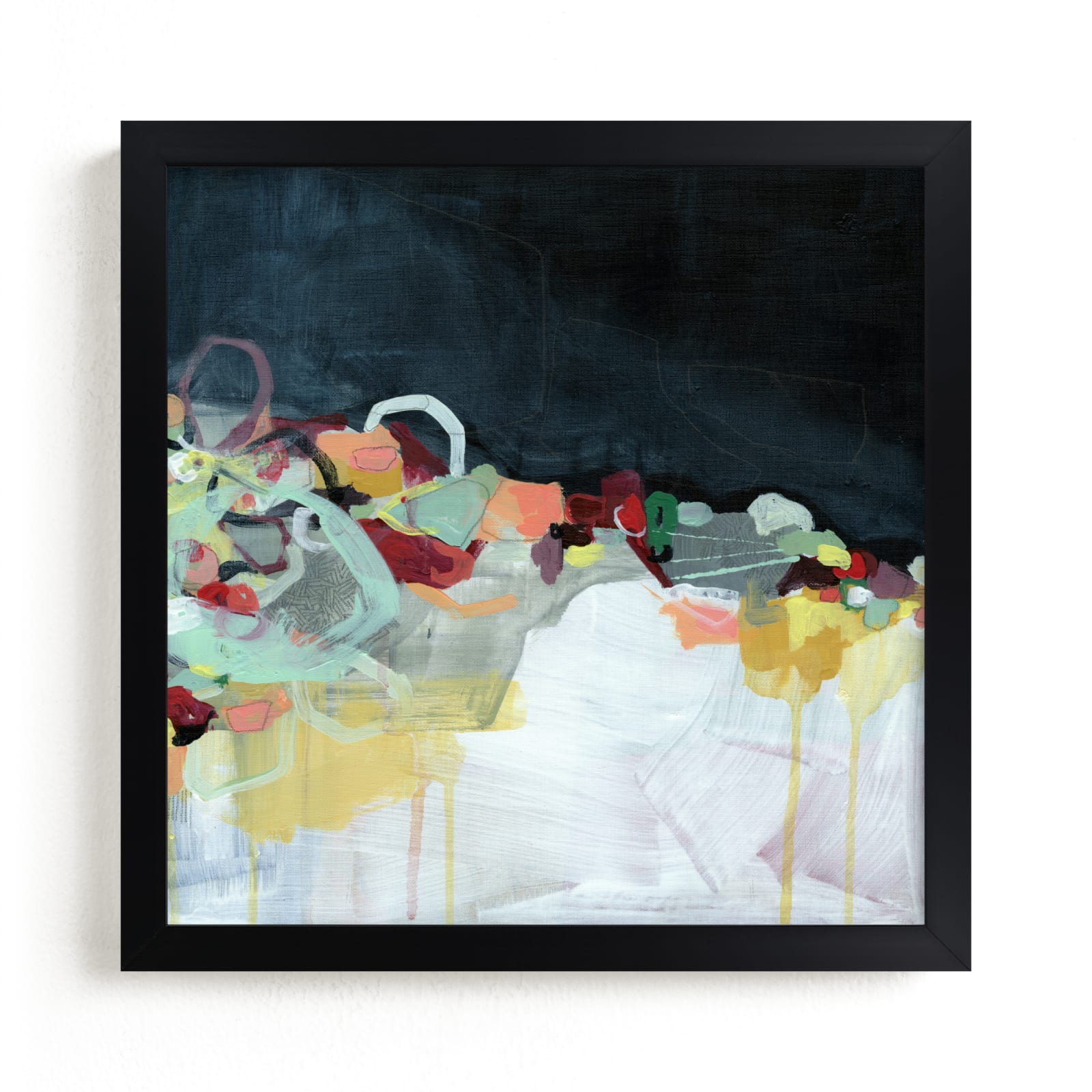 "Abstract Landscape (Dark)" - Open Edition Fine Art Print by Kirsta Benedetti in beautiful frame options and a variety of sizes.