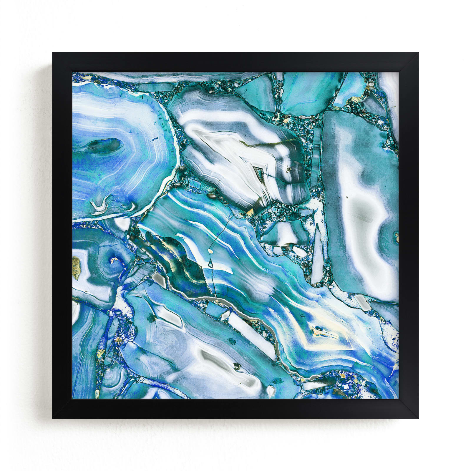 "Metallic abstract marble art" - Open Edition Fine Art Print by Oana Prints in beautiful frame options and a variety of sizes.