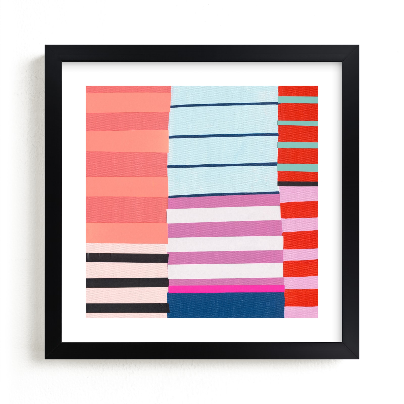 "Coral, Blue and Purple Too" - Limited Edition Art Print by Katie Craig in beautiful frame options and a variety of sizes.