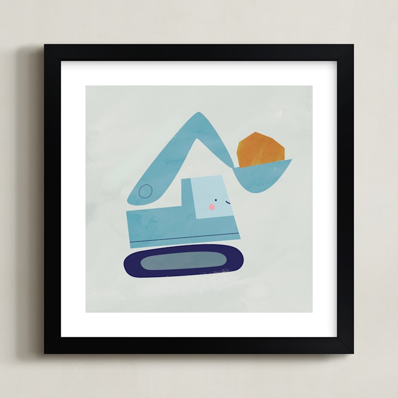 "Vehicles Bull Dozer" - Limited Edition Art Print by Lori Wemple in beautiful frame options and a variety of sizes.