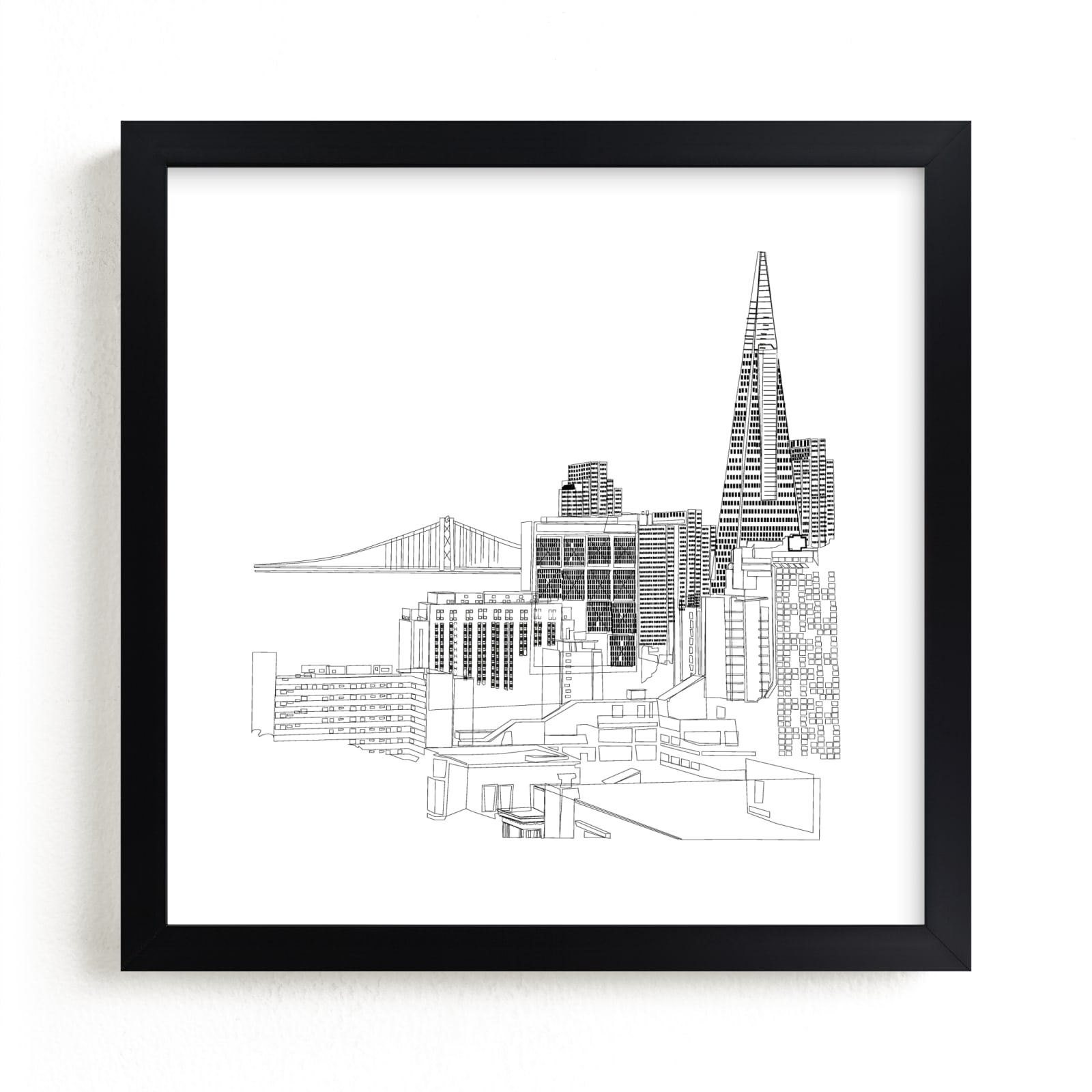 "San Francisco" - Limited Edition Art Print by Neeta Sawhney in beautiful frame options and a variety of sizes.