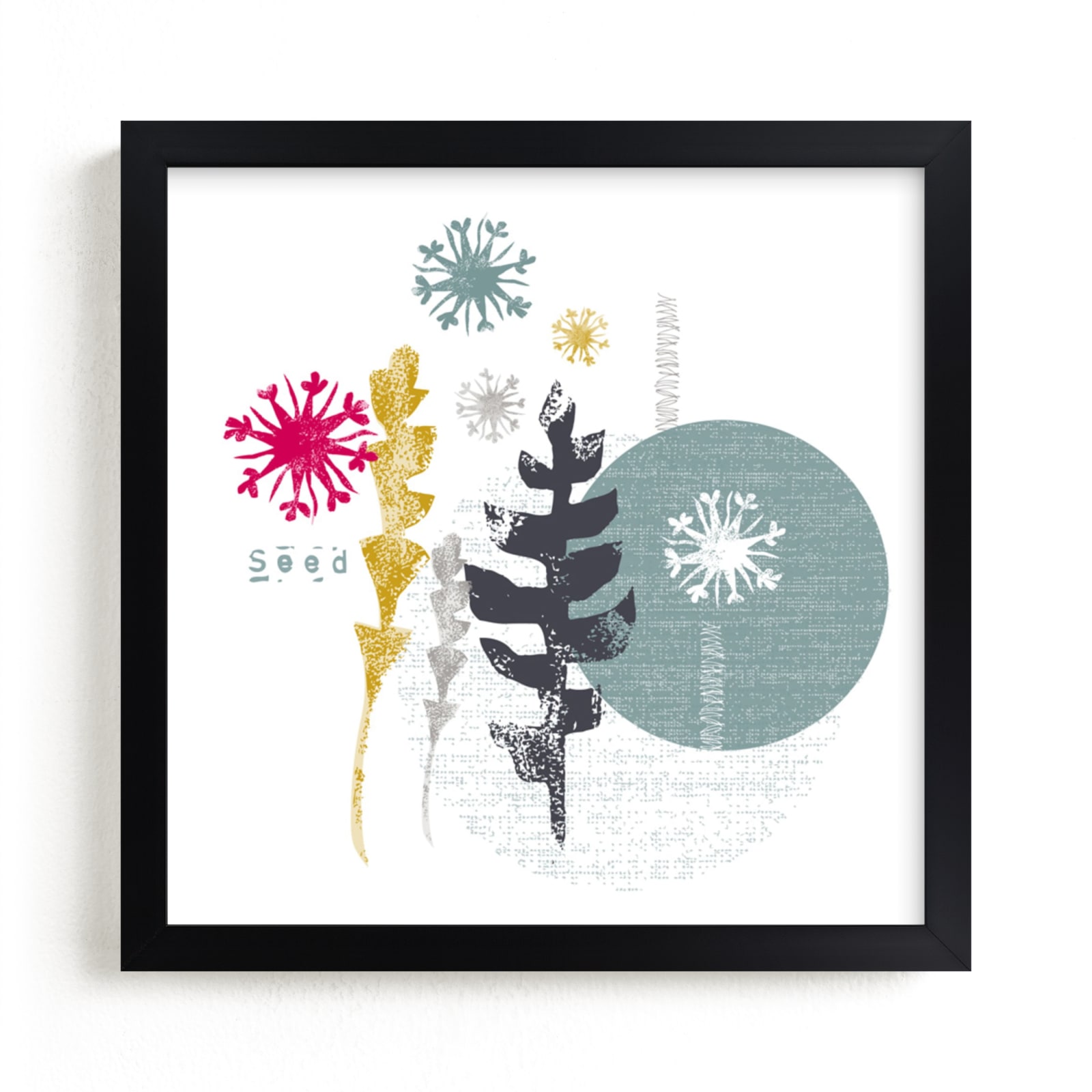"Essential Garden: Seed" - Art Print by Eva Marion in beautiful frame options and a variety of sizes.
