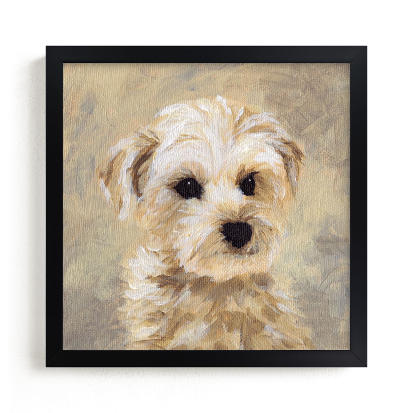 "Yorkie Love II" - Art Print by Holly Whitcomb in beautiful frame options and a variety of sizes.