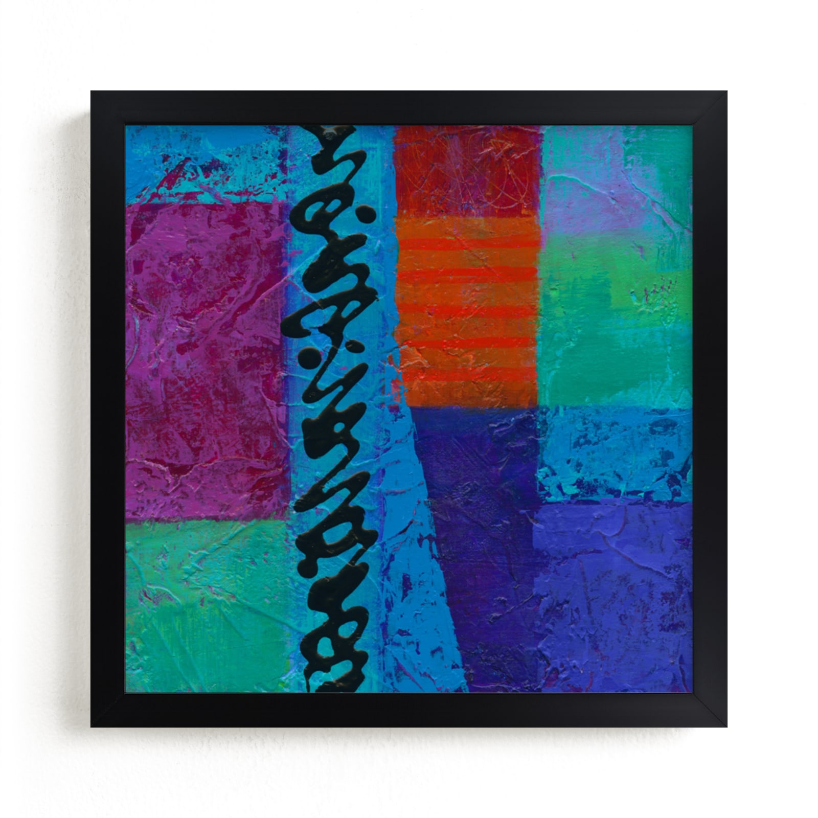 "Color Block II" - Art Print by Laura Bolter in beautiful frame options and a variety of sizes.