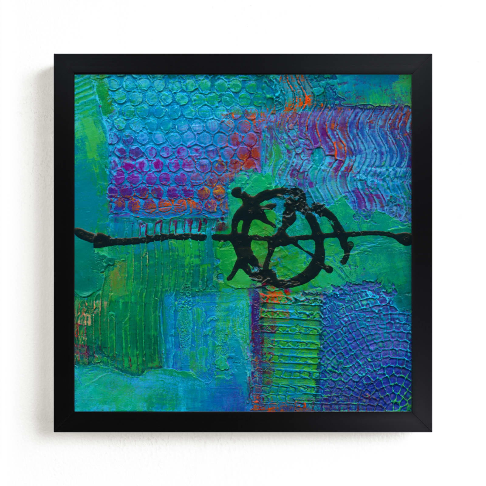 "Color Block III" - Art Print by Laura Bolter in beautiful frame options and a variety of sizes.