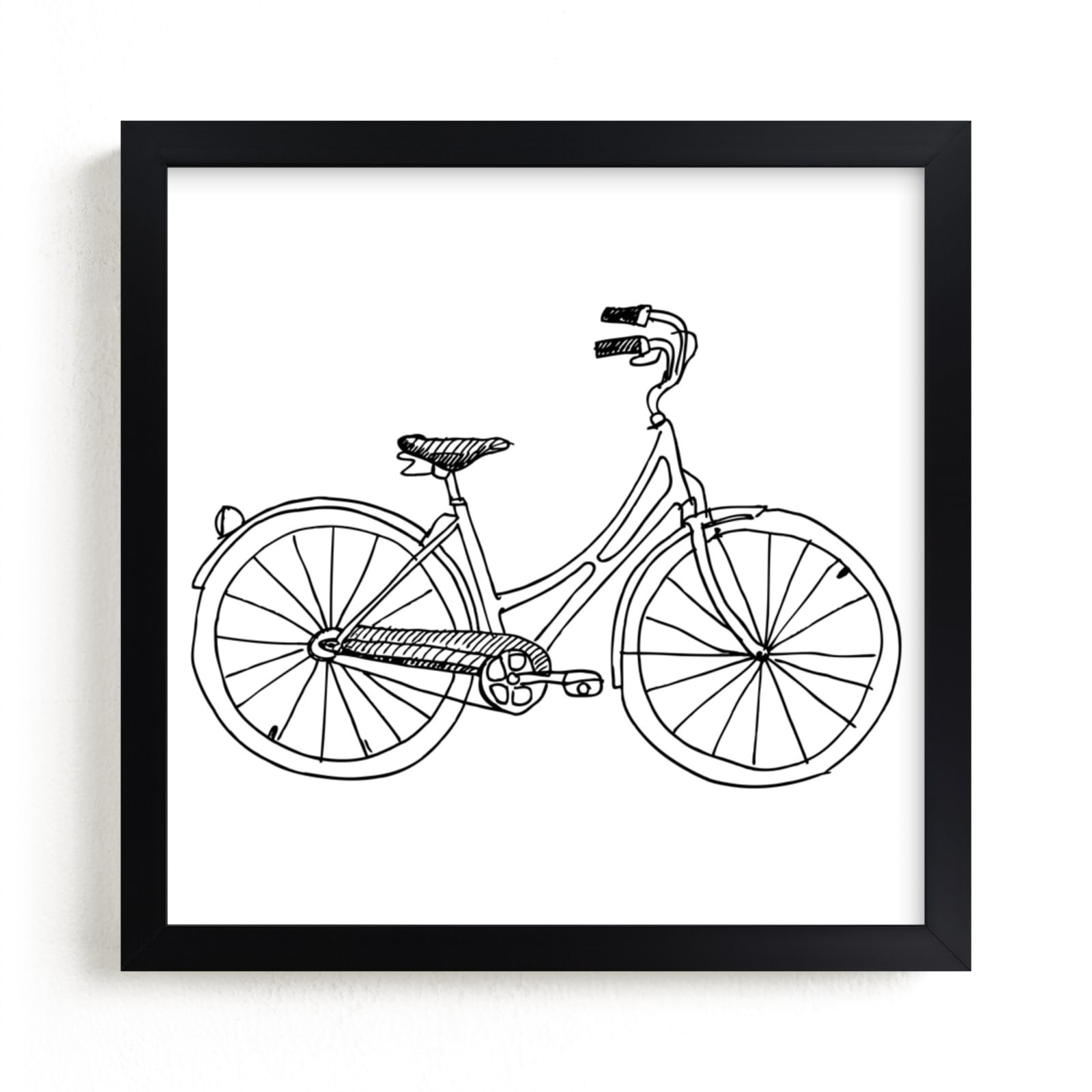 "bicycle" - Art Print by Phrosne Ras in beautiful frame options and a variety of sizes.