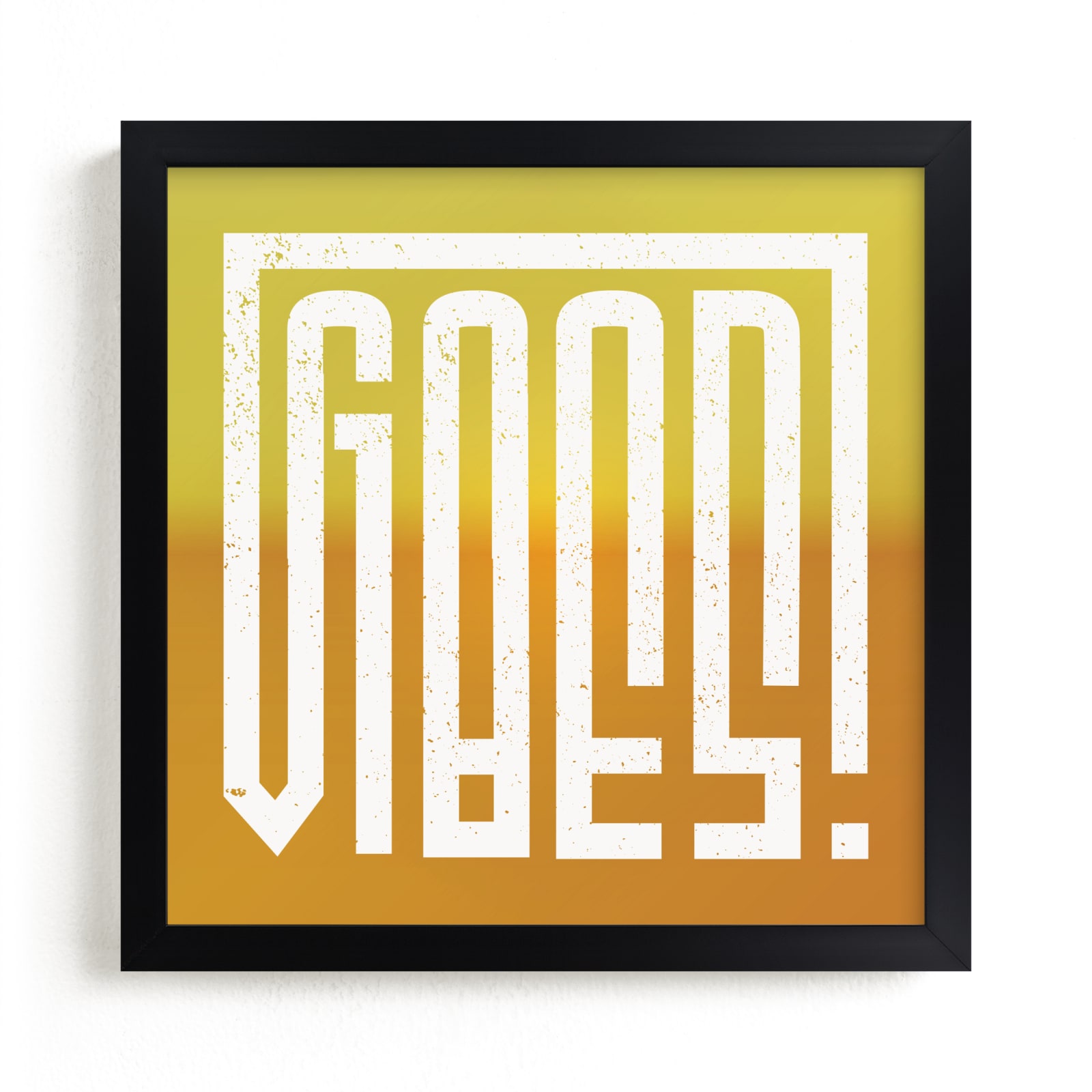 "Good Vibes Typography" - Art Print by Deborah Chou in beautiful frame options and a variety of sizes.