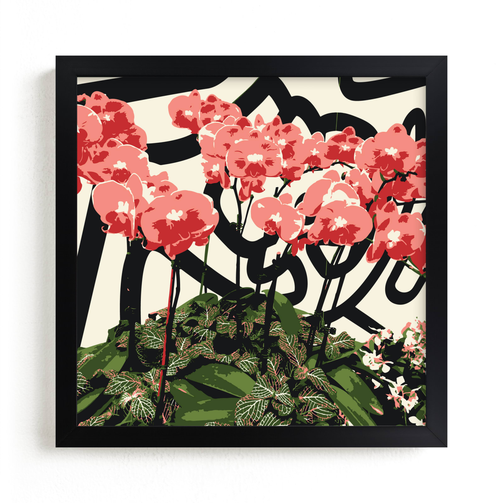 "Abstract Orchid Flowers" by Michelle S. in beautiful frame options and a variety of sizes.