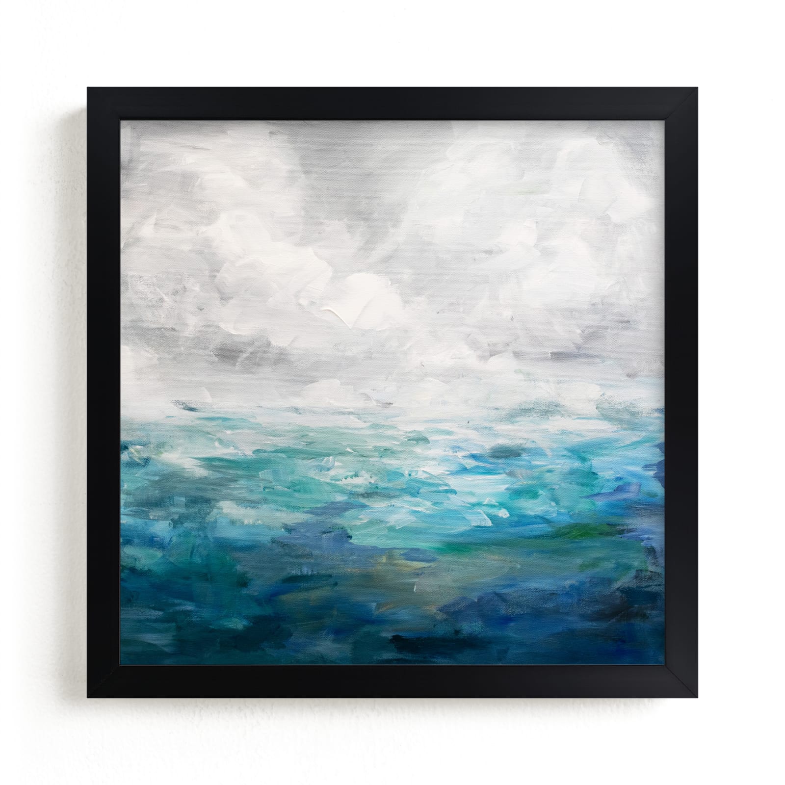 "Blue Oceanscape" by Brittany Fan in beautiful frame options and a variety of sizes.