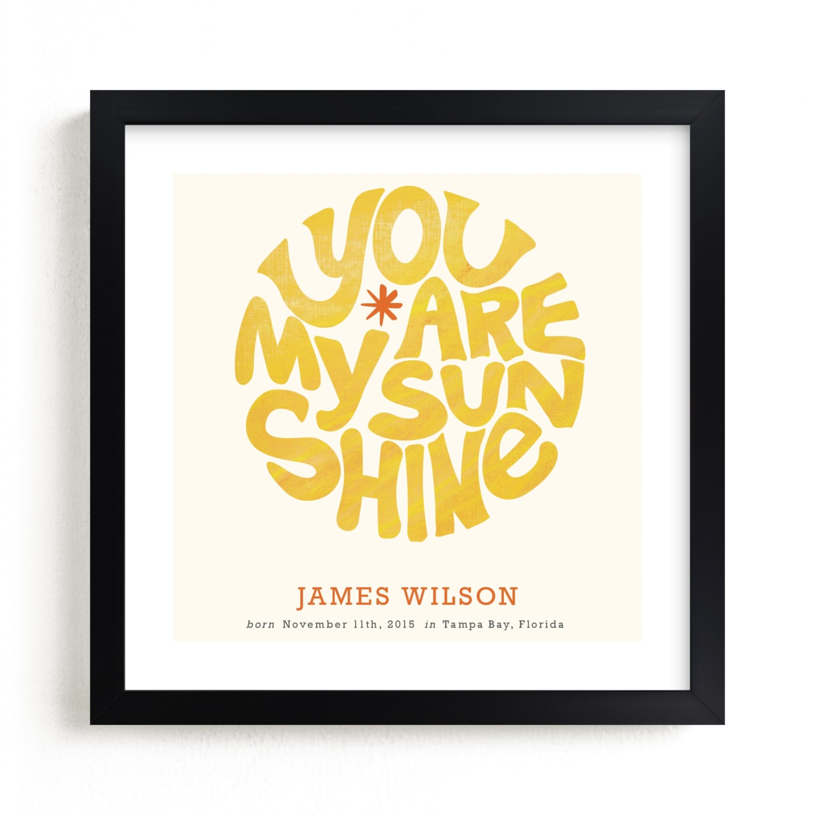 "Forever Sunshine" - Custom Open Edition Nursery Art Print by Carrie ONeal in beautiful frame options and a variety of sizes.