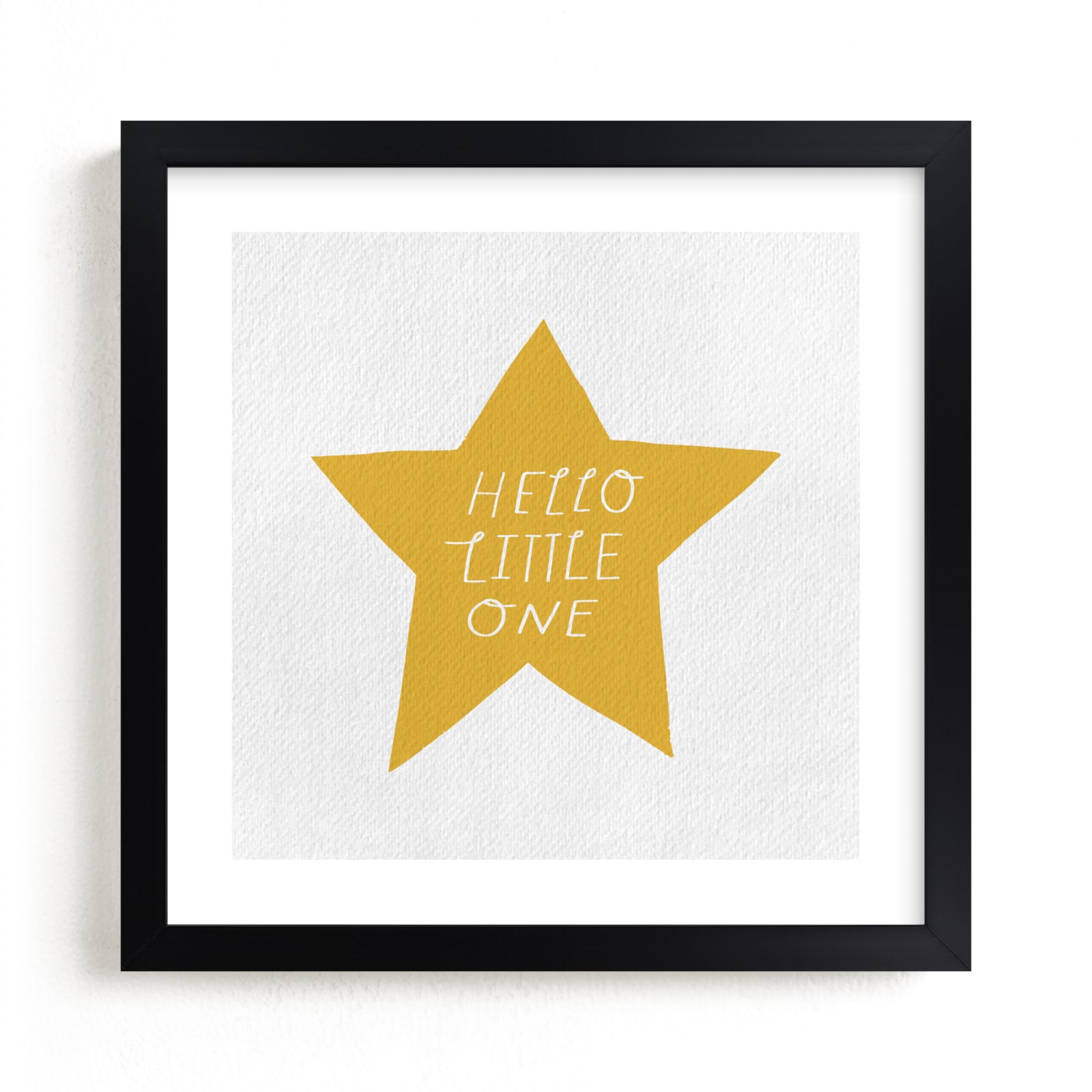 "Hello Little One" - Limited Edition Art Print by Little Miss Missy in beautiful frame options and a variety of sizes.