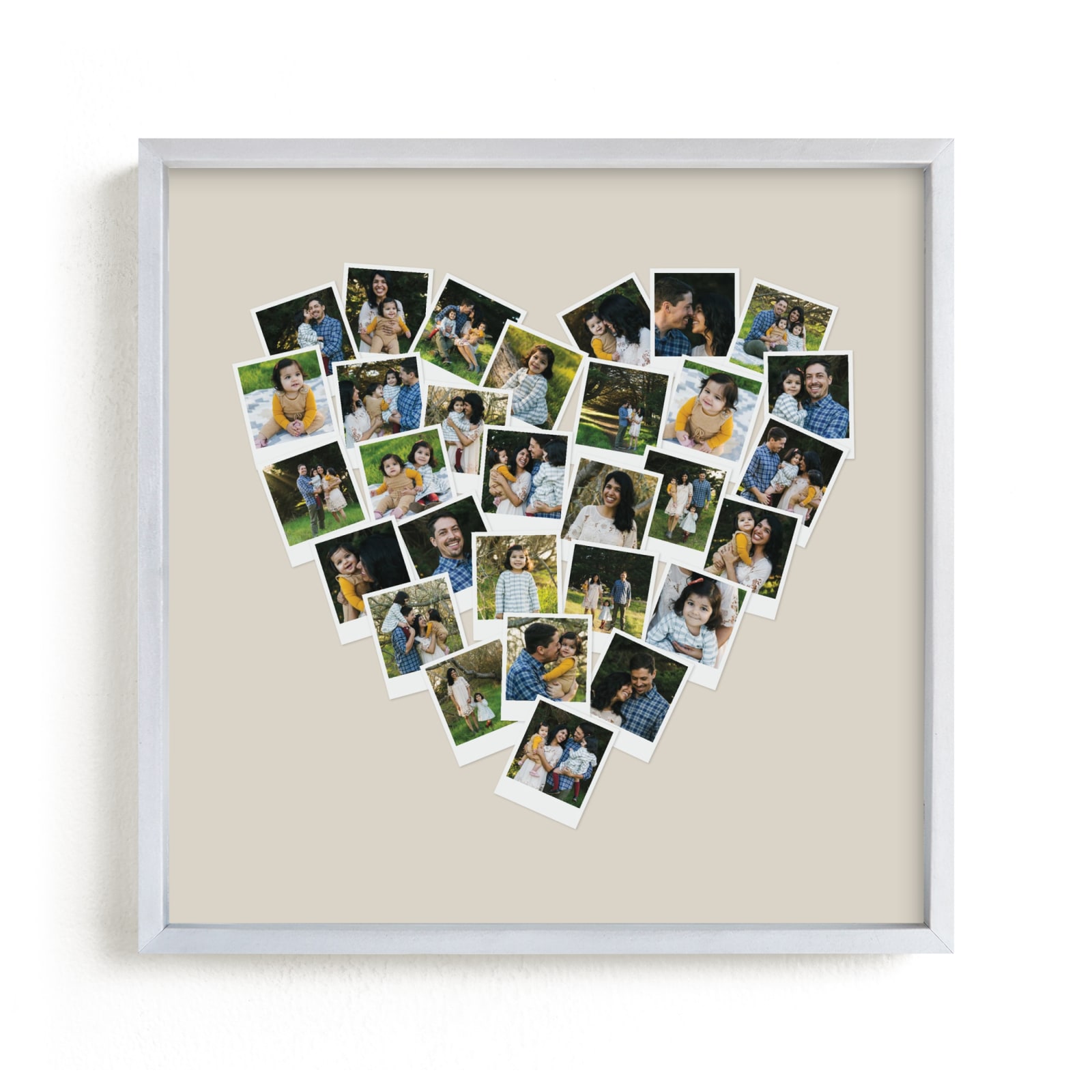 "Heart Snapshot Mix® Hues Photo Art" - Custom Photo Art Print by Minted in beautiful frame options and a variety of sizes.