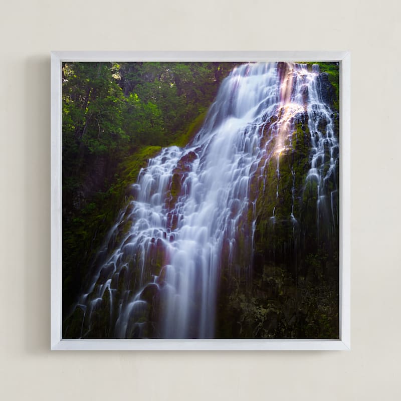 "Proxy Falls, Three Sisters Wilderness" by Abby Ehntholt in beautiful frame options and a variety of sizes.