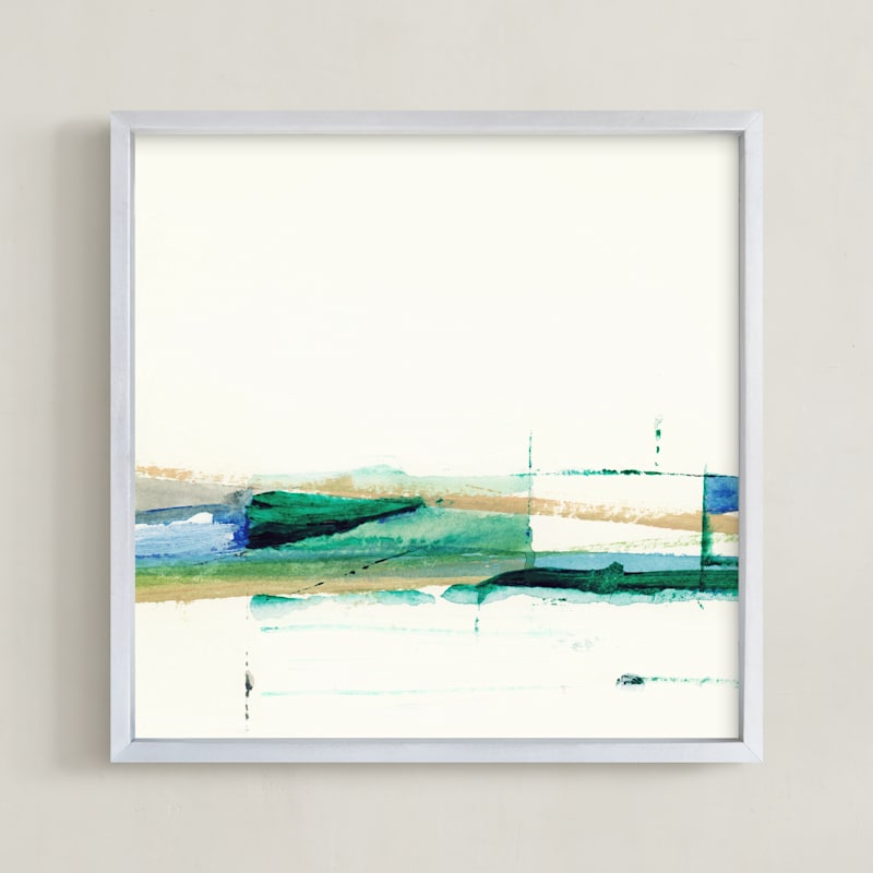 "Deconstructed Beach" by Mande Calhoun in beautiful frame options and a variety of sizes.