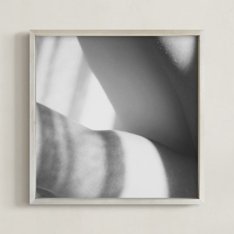 "Basking" - Art Print in Black and white by Catherine Culvenor - Framed