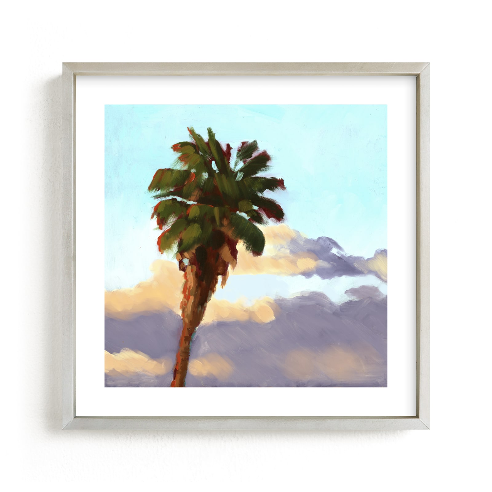 "Palm Palm Pom Pom" - Limited Edition Art Print by Rachel Nelson in beautiful frame options and a variety of sizes.