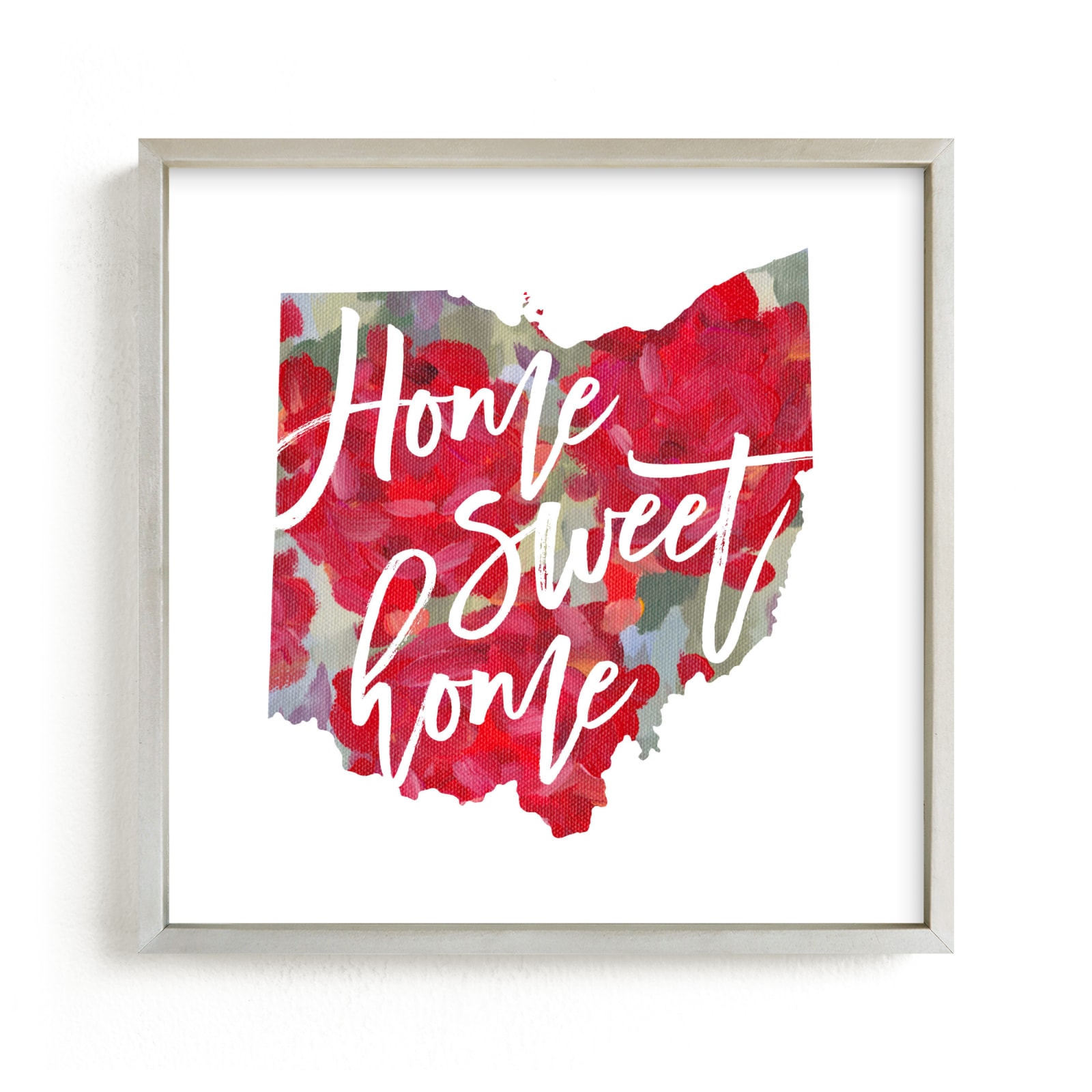 "Ohio (Red Carnation)" - Art Print by Holly Whitcomb in beautiful frame options and a variety of sizes.