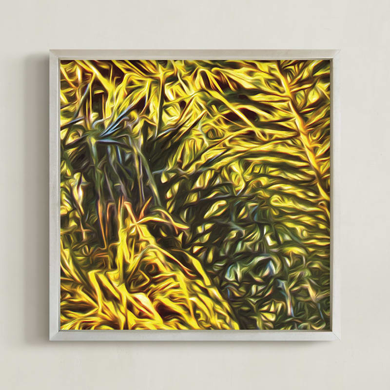 "Palm Tree Fronds" by Mariecor Agravante in beautiful frame options and a variety of sizes.